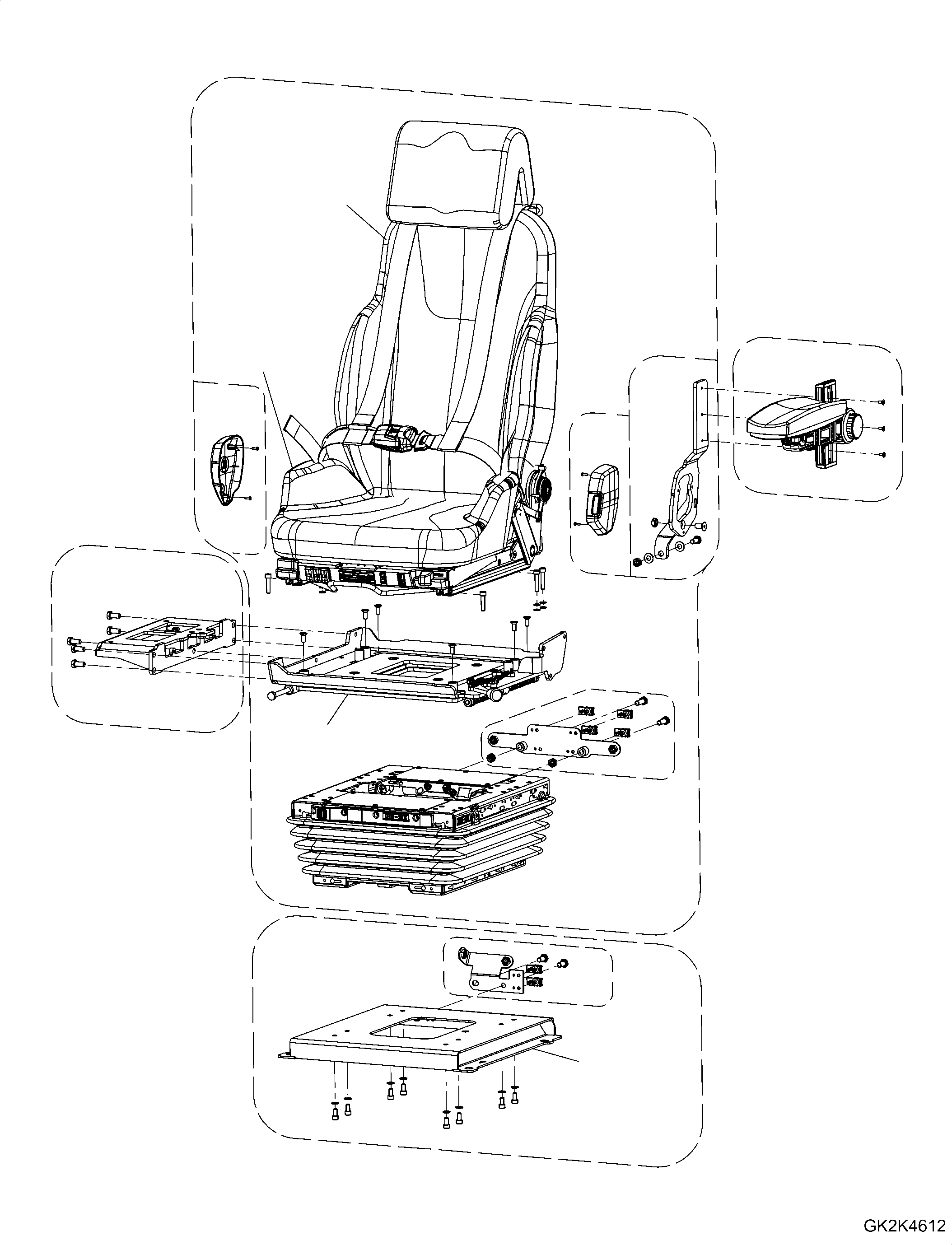 Seat Base BB632411 KOMATSU