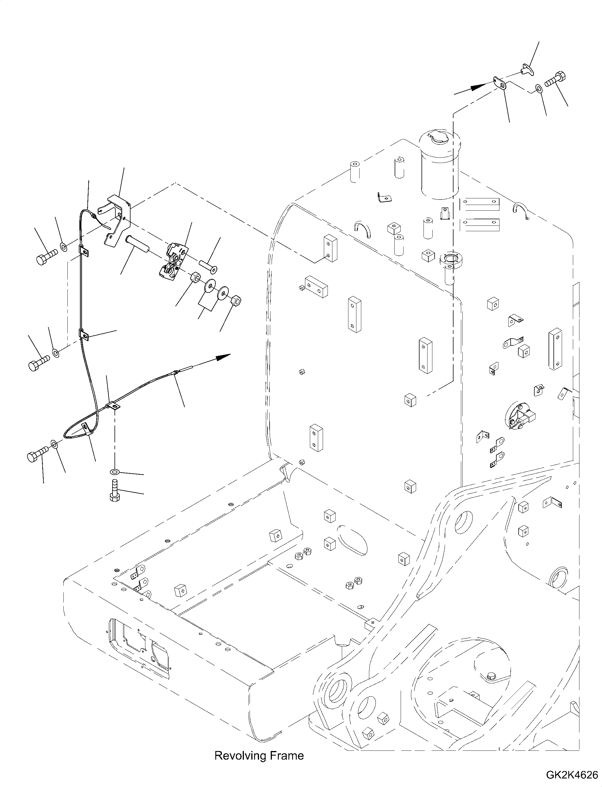 Lock, Cable 20J-54-62360 KOMATSU