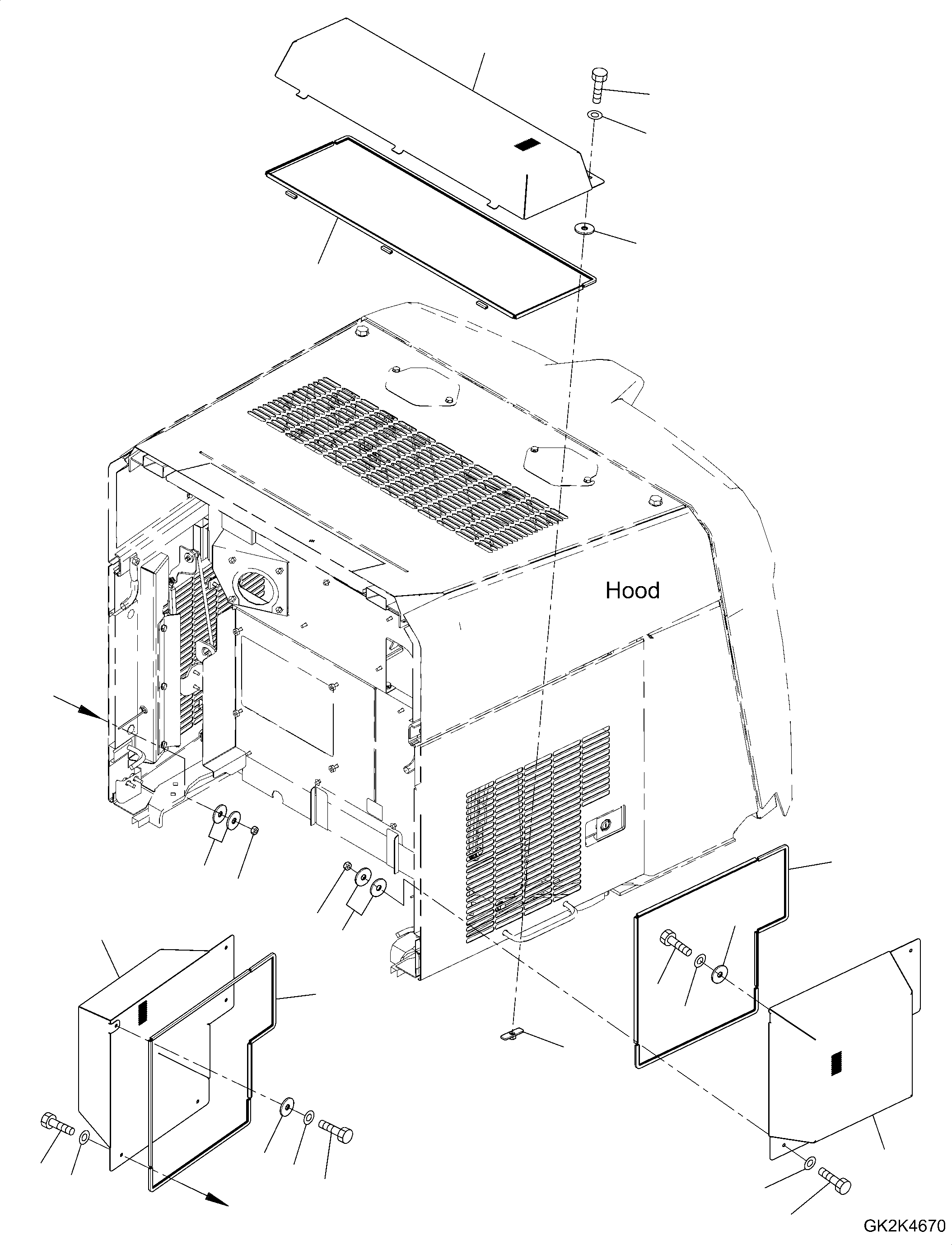 Guard, Side, L.H. 421-46-H6681 KOMATSU
