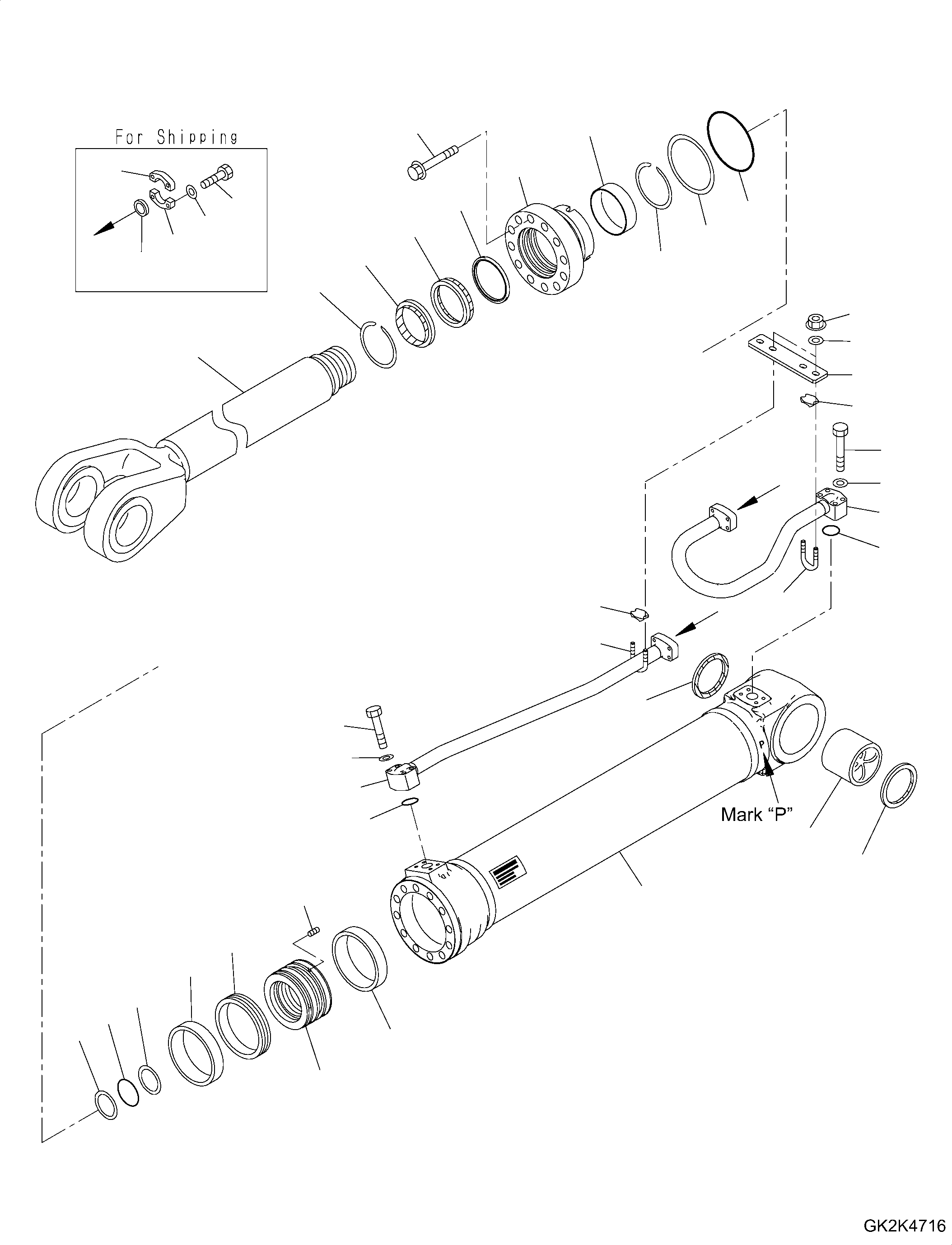 Трубка 707-86-16070 KOMATSU