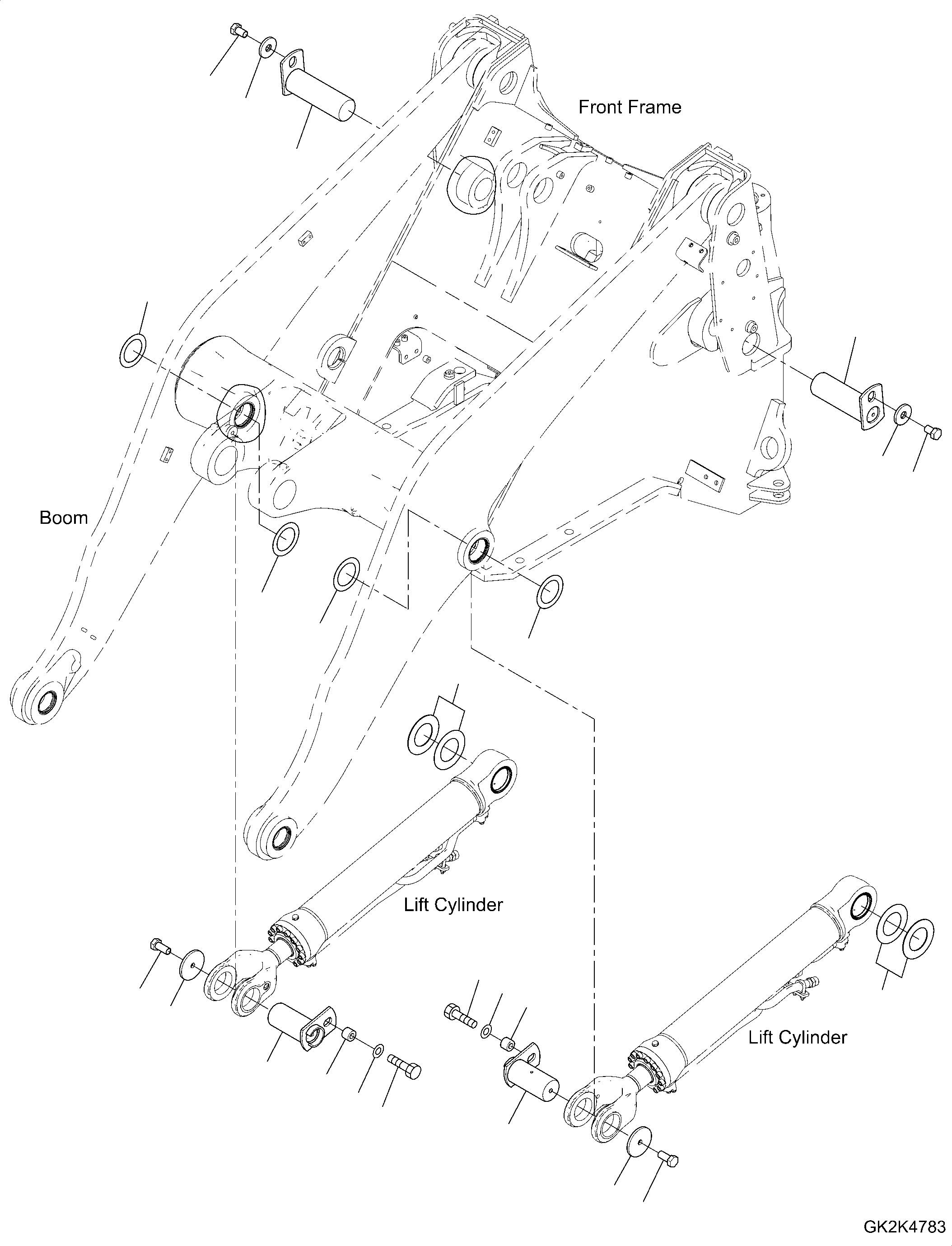 Упорное кольцо 419-70-H6211 KOMATSU