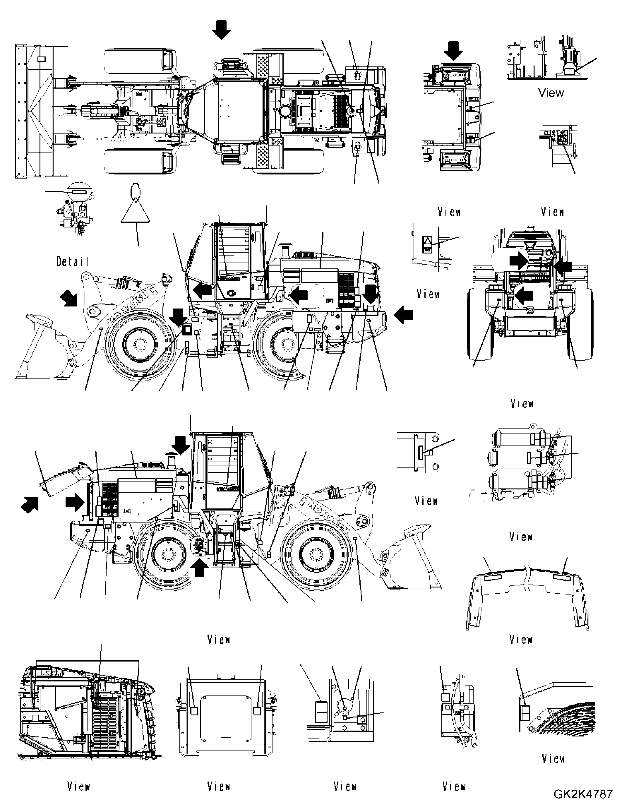 Табличка модели машины 419-93-67110 KOMATSU