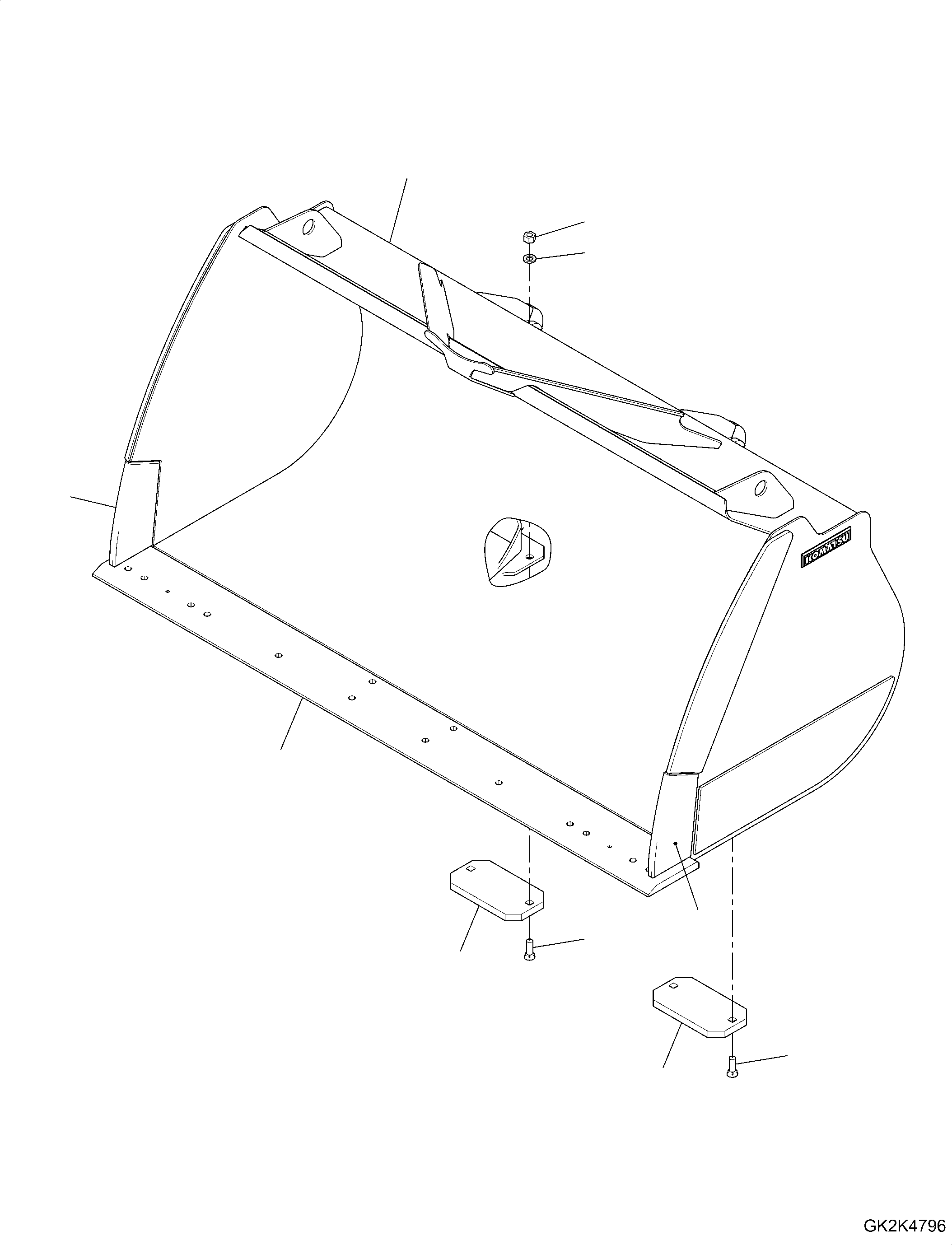 Bucket Assembly 419-74-H3730 KOMATSU