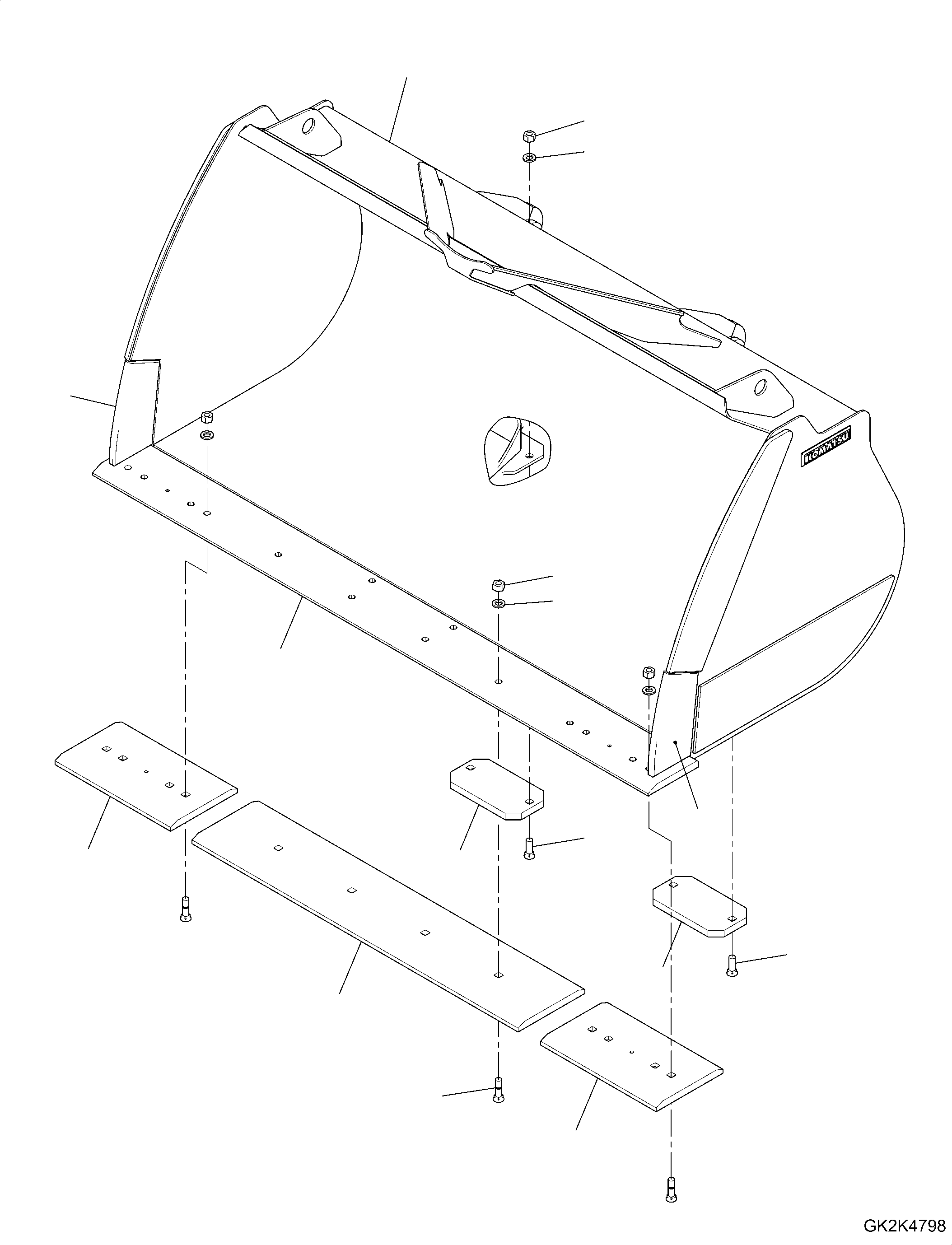 Bucket Assembly 419-74-H3750 KOMATSU