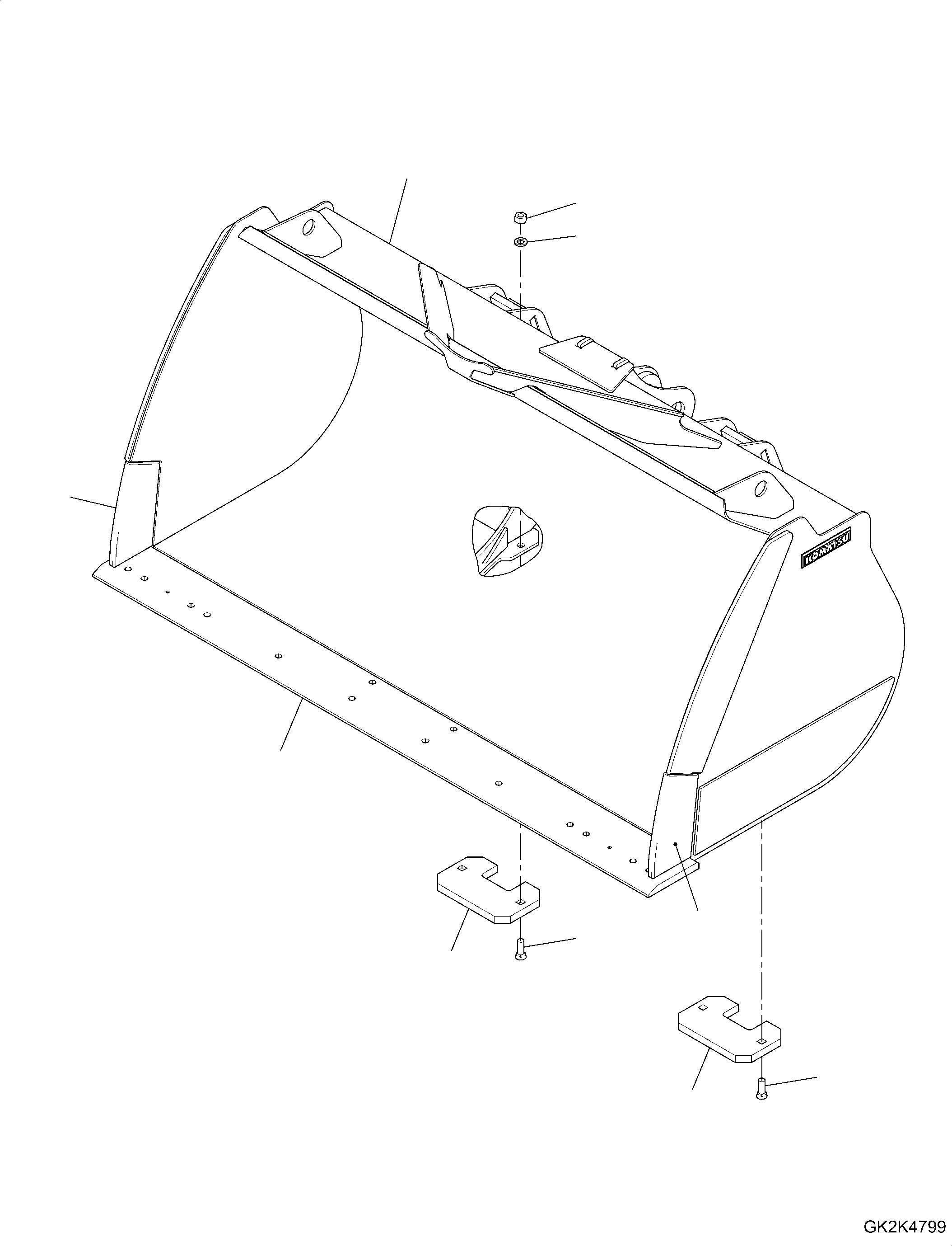 Bucket Assembly 419-74-H3770 KOMATSU
