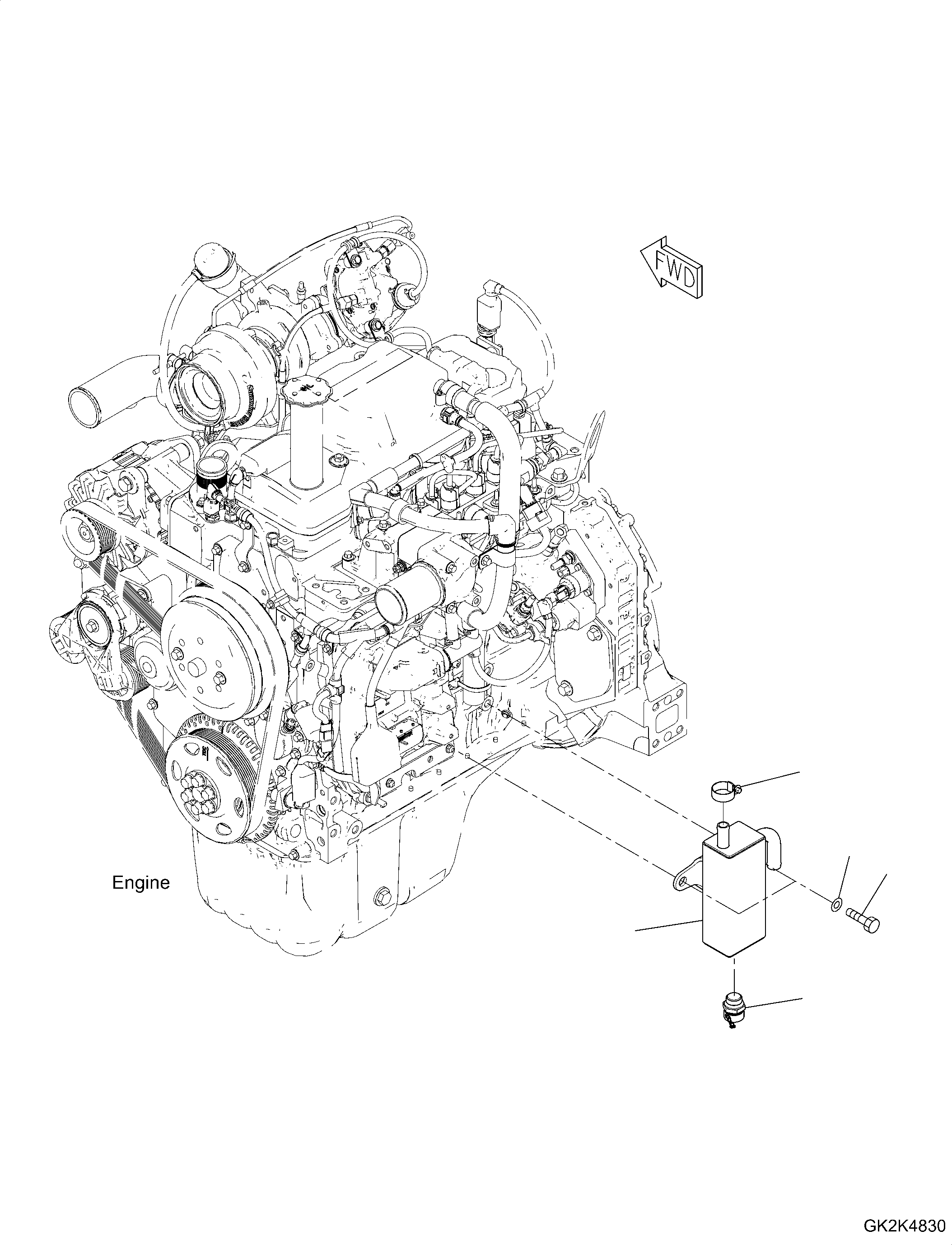 Бак 2AK-01-11850 KOMATSU