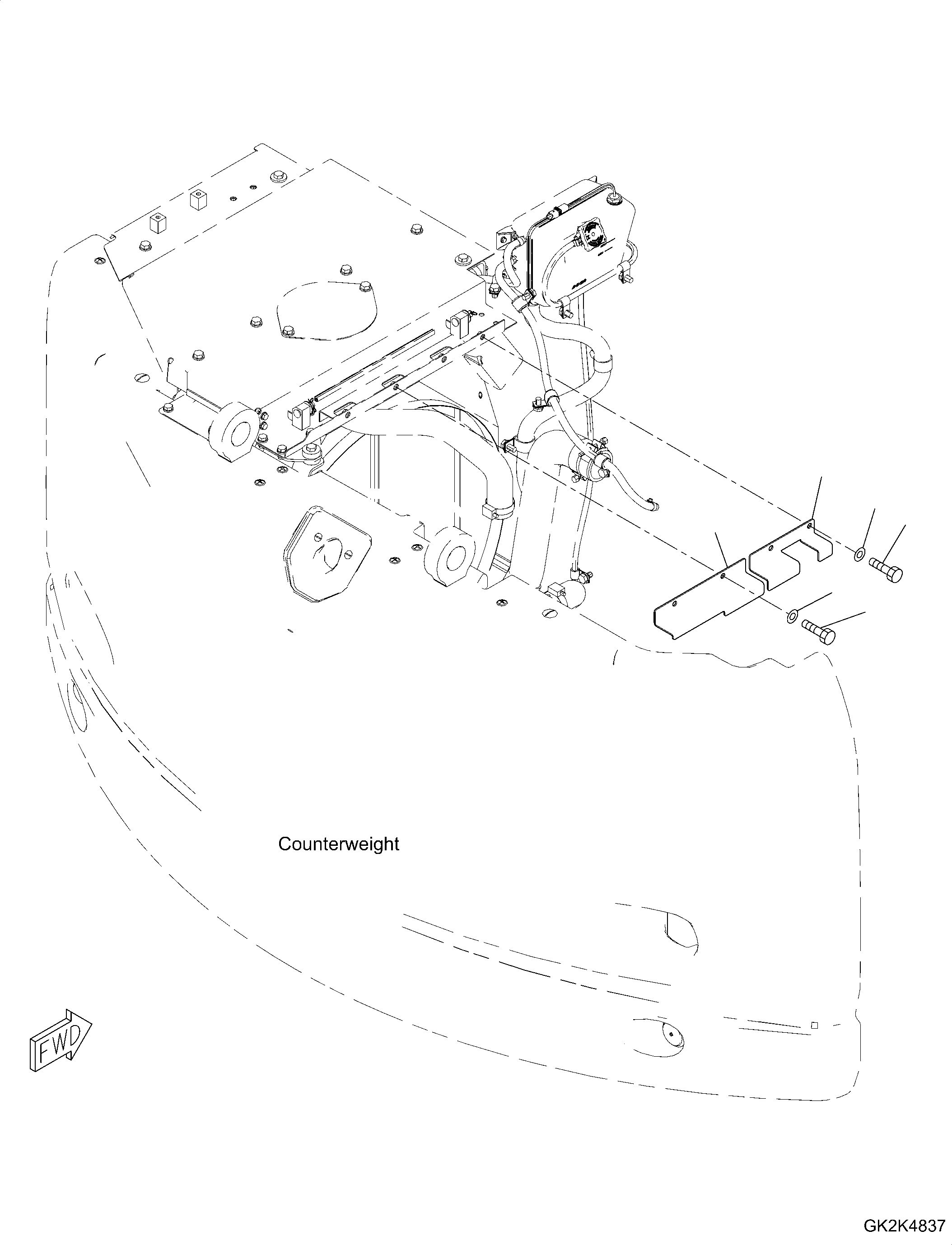 Кронштейн 20E-01-71620 KOMATSU