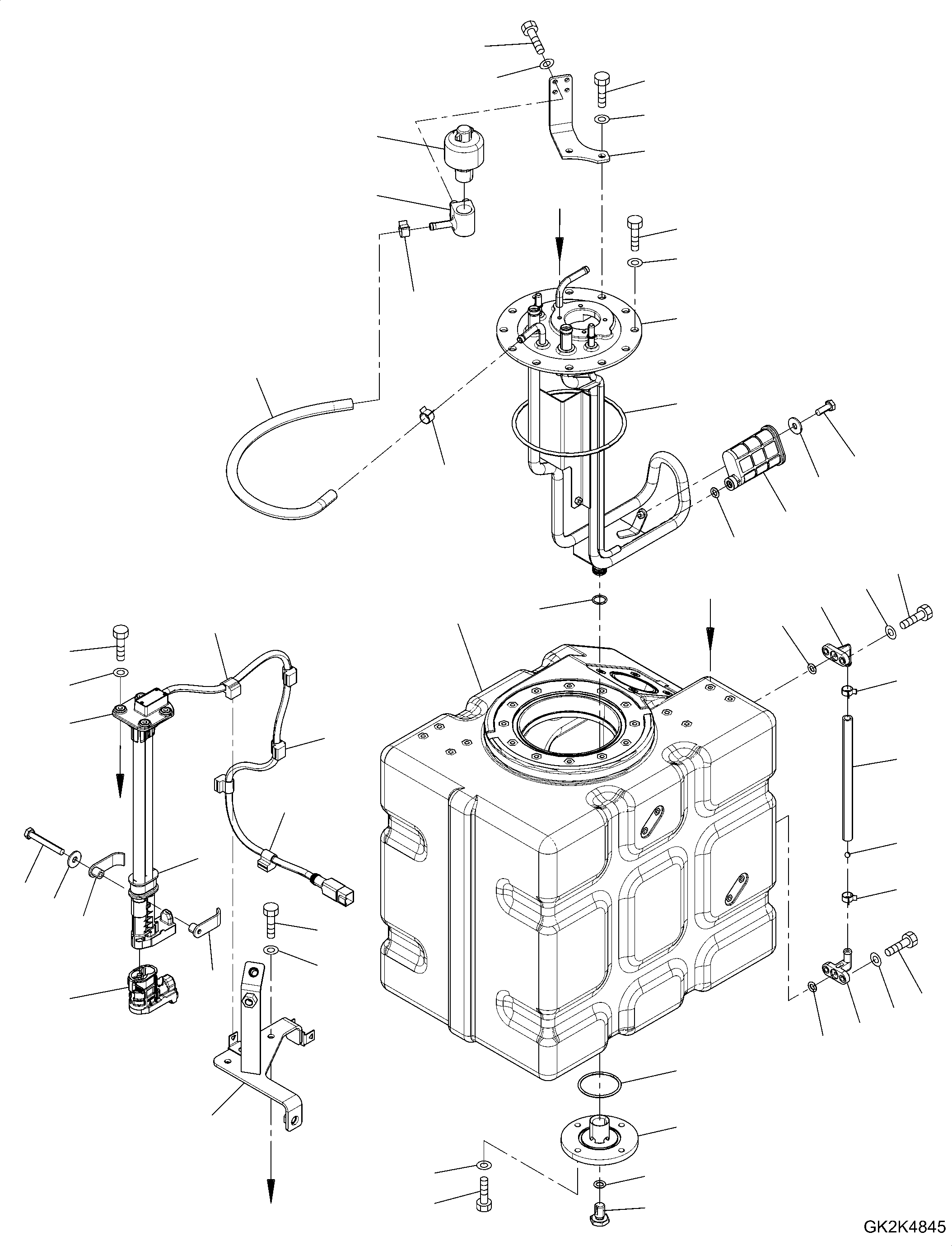 Tank Assembly, Def 20E-01-71213 KOMATSU