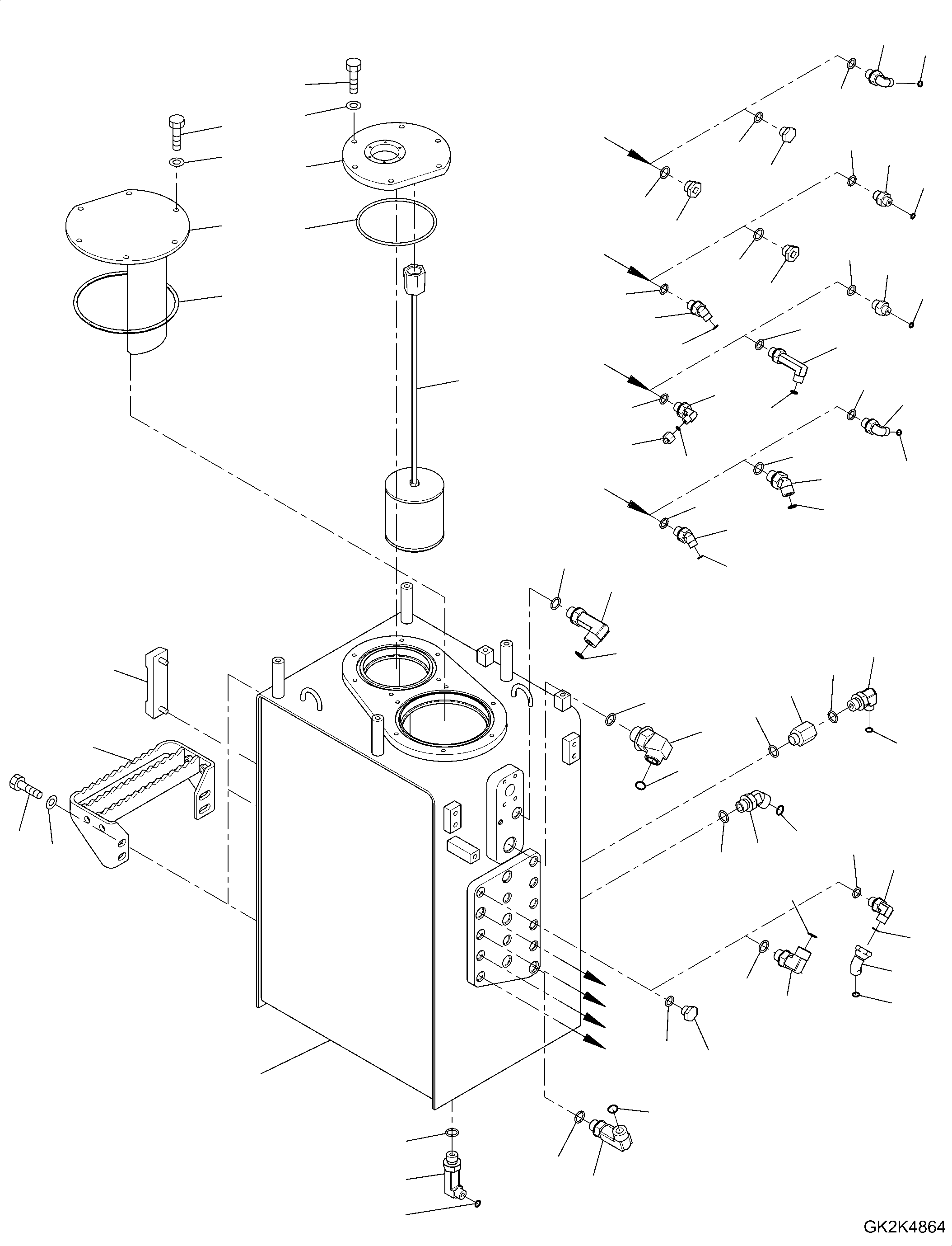 Tank Assembly, Hydraulic 20E-60-71110 KOMATSU