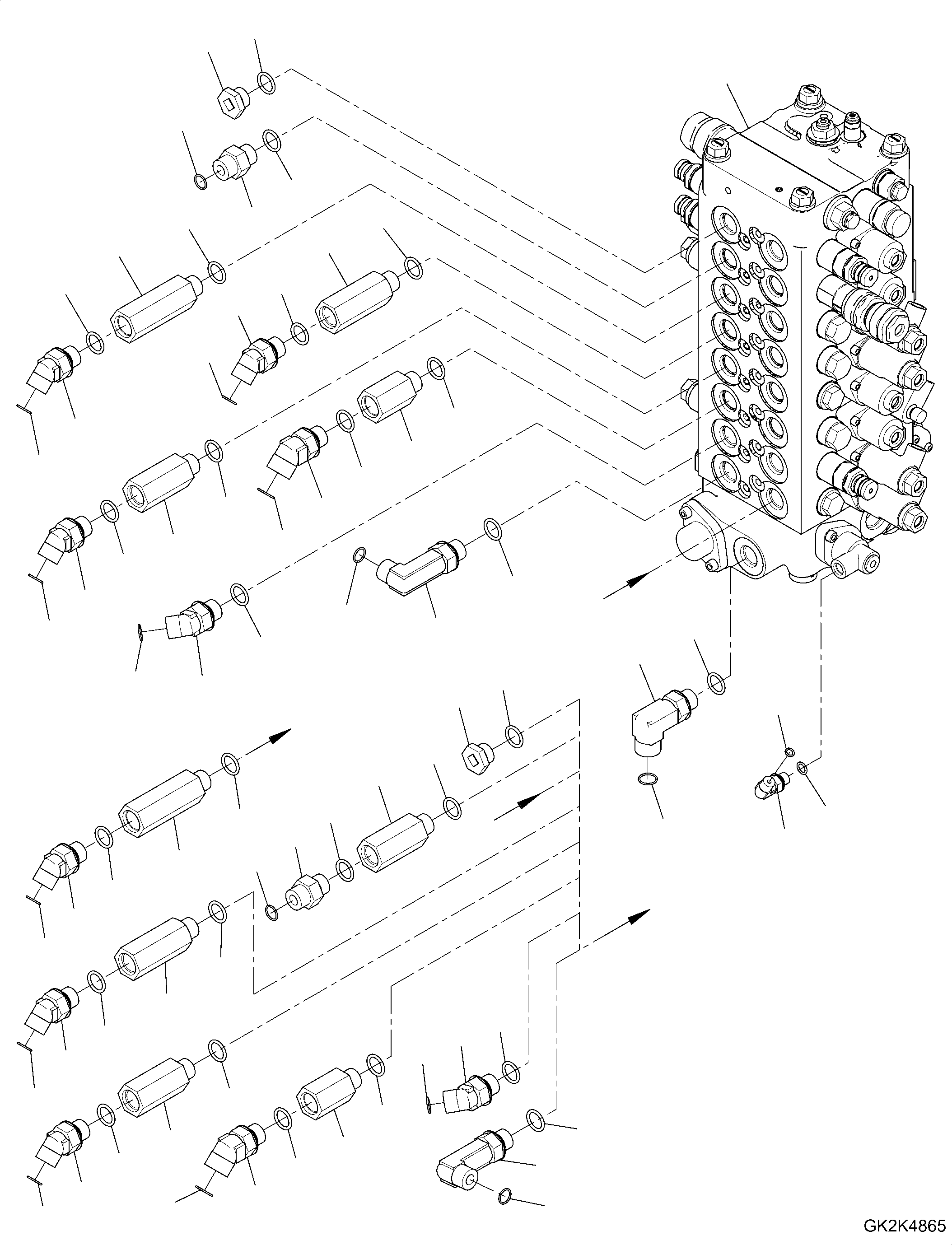 Управляющий клапан 723-58-23303 KOMATSU