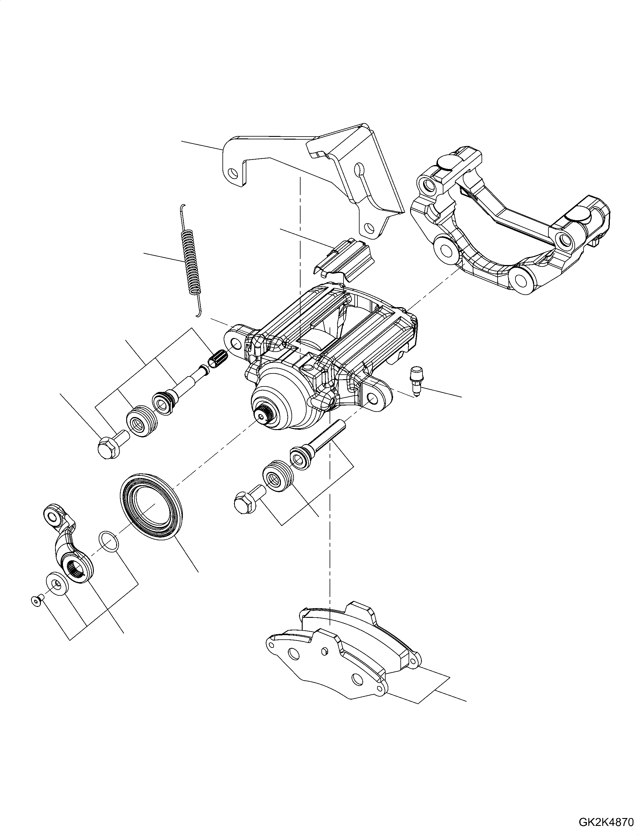 Brake Shoe And Spring DG10130372 KOMATSU