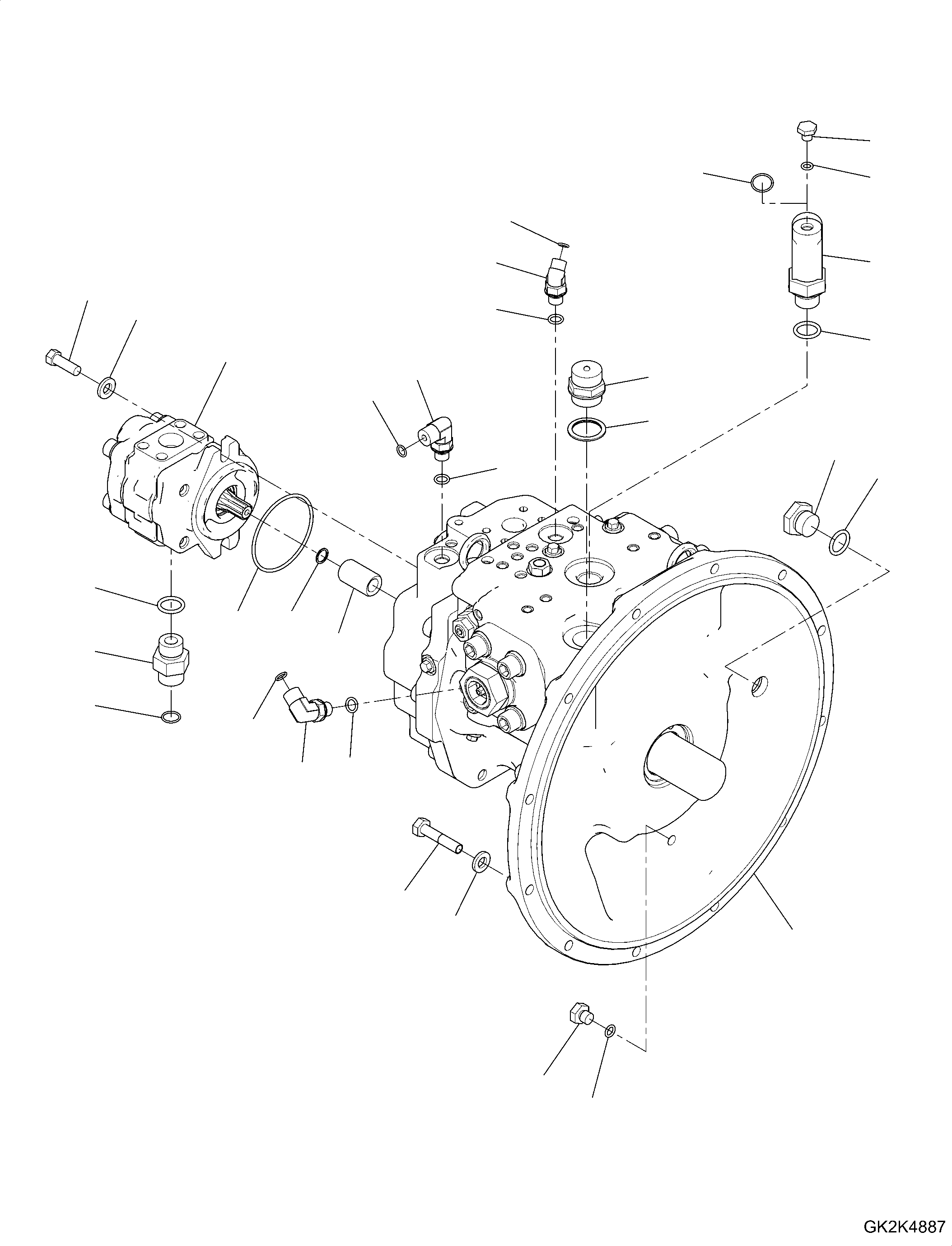 Main Pump Assembly 708-1L-00170 KOMATSU