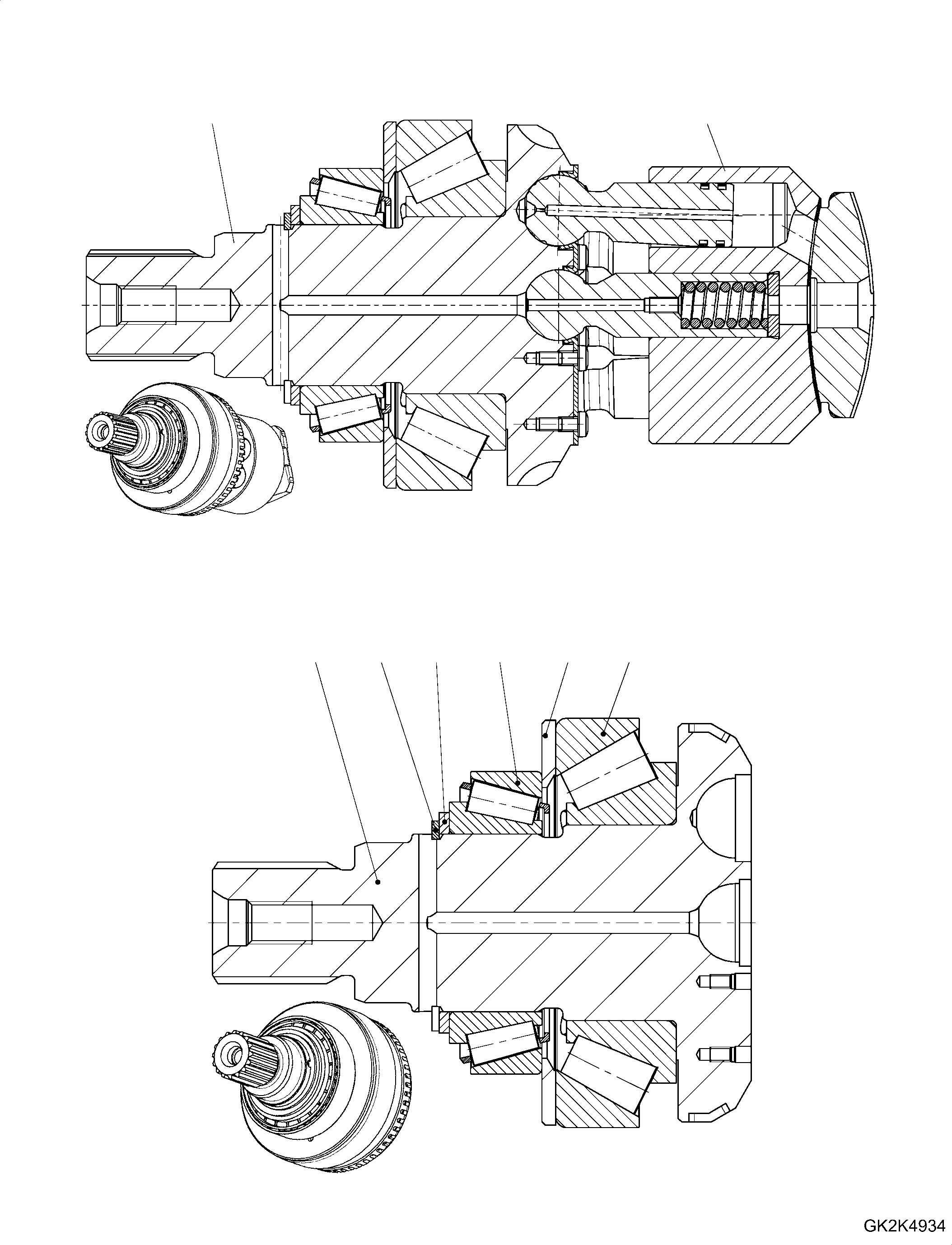 Приводной вал RER909921603 KOMATSU