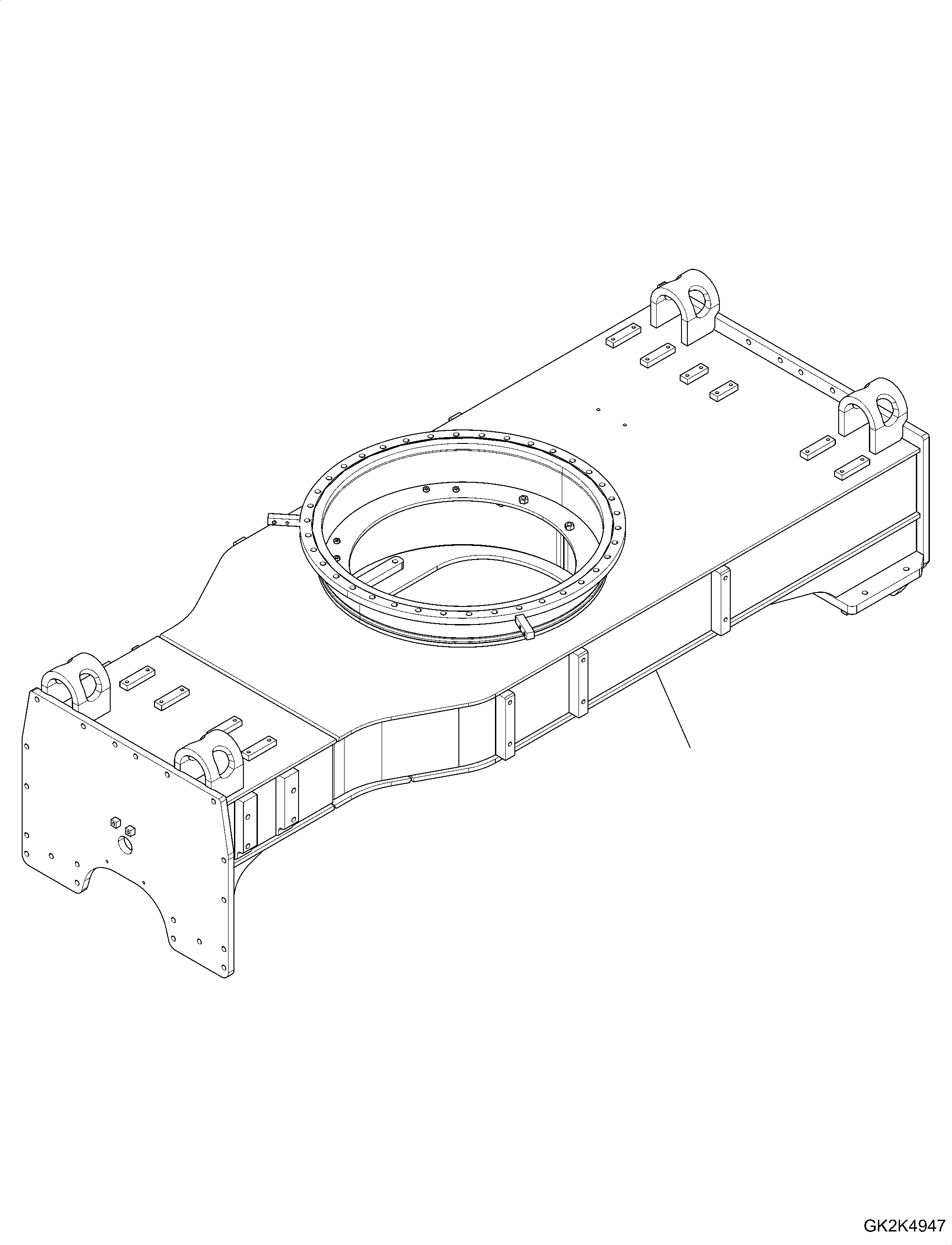 Chassis Frame 20E-47-71141 KOMATSU