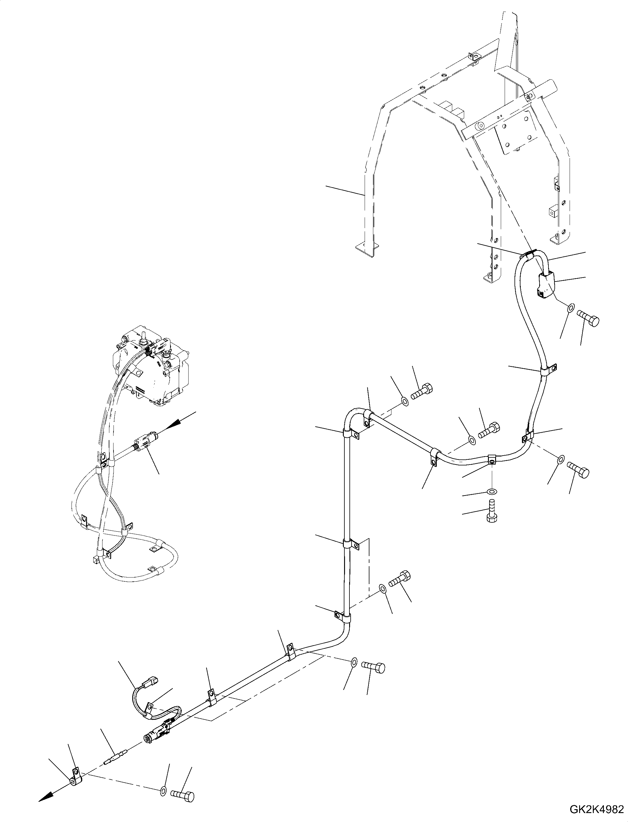 Hose, Def Pressure Line 20G-01-71231 KOMATSU