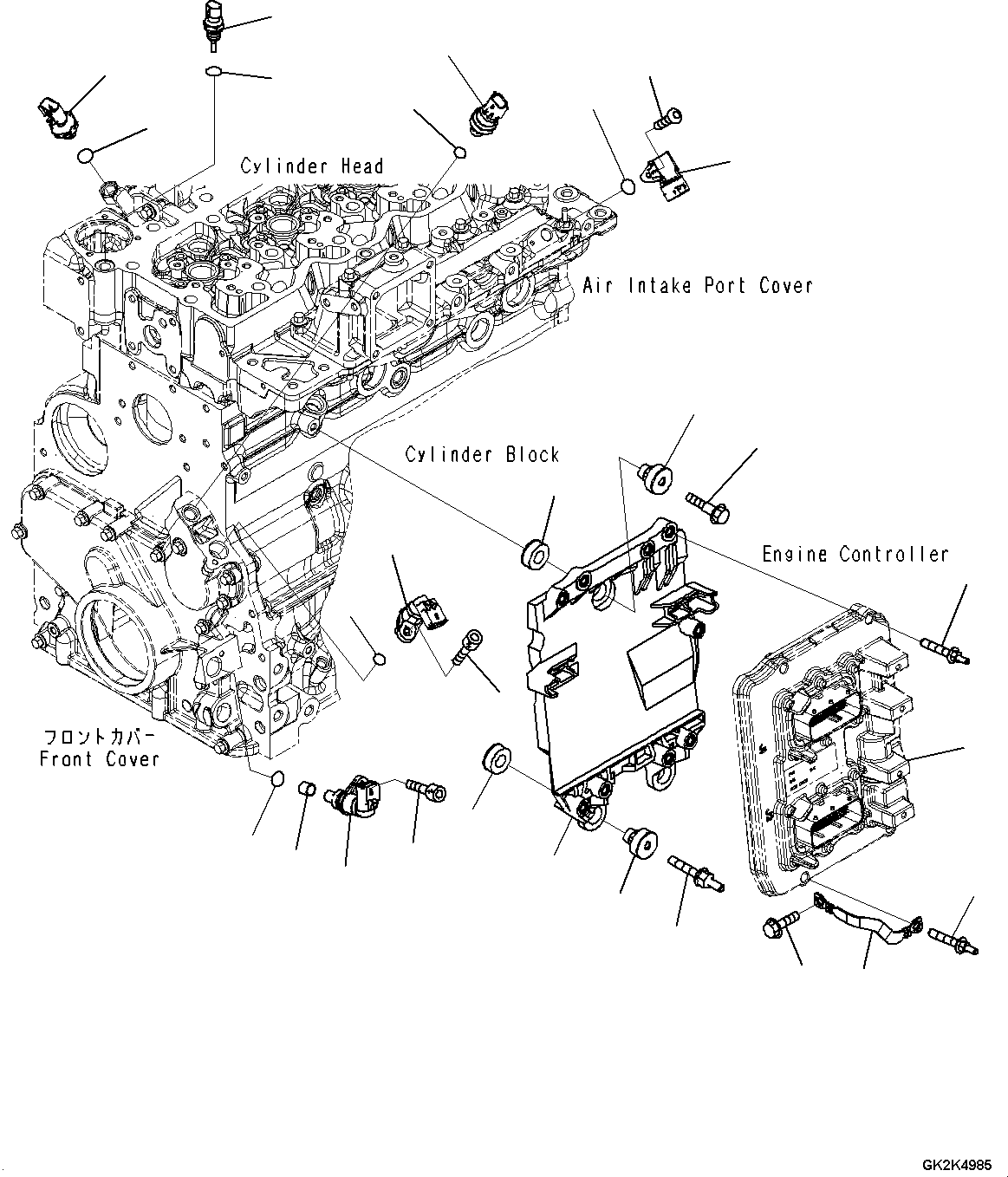 датчик давления 6271-81-9300 KOMATSU