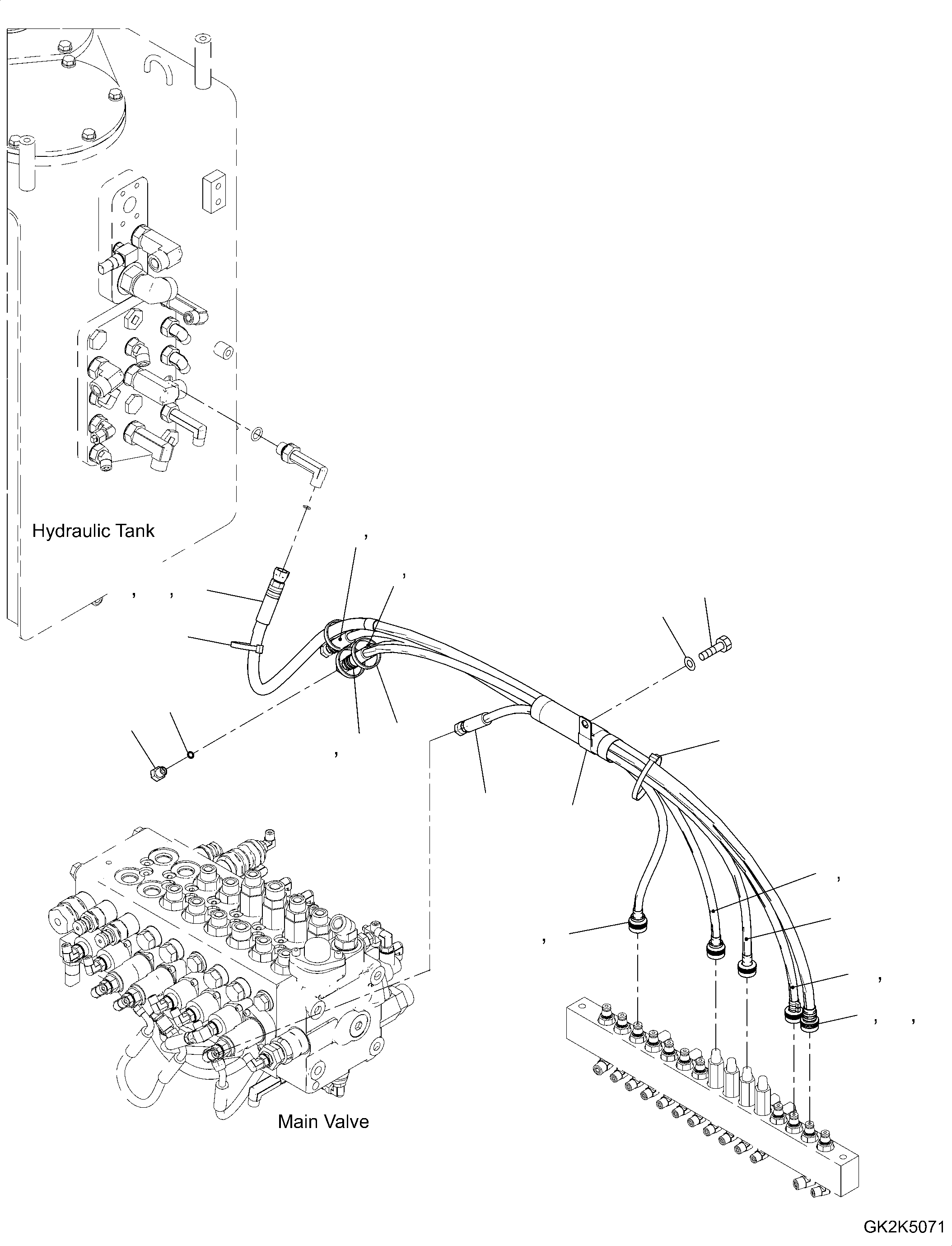 Piping Assembly 20G-62-71121 KOMATSU