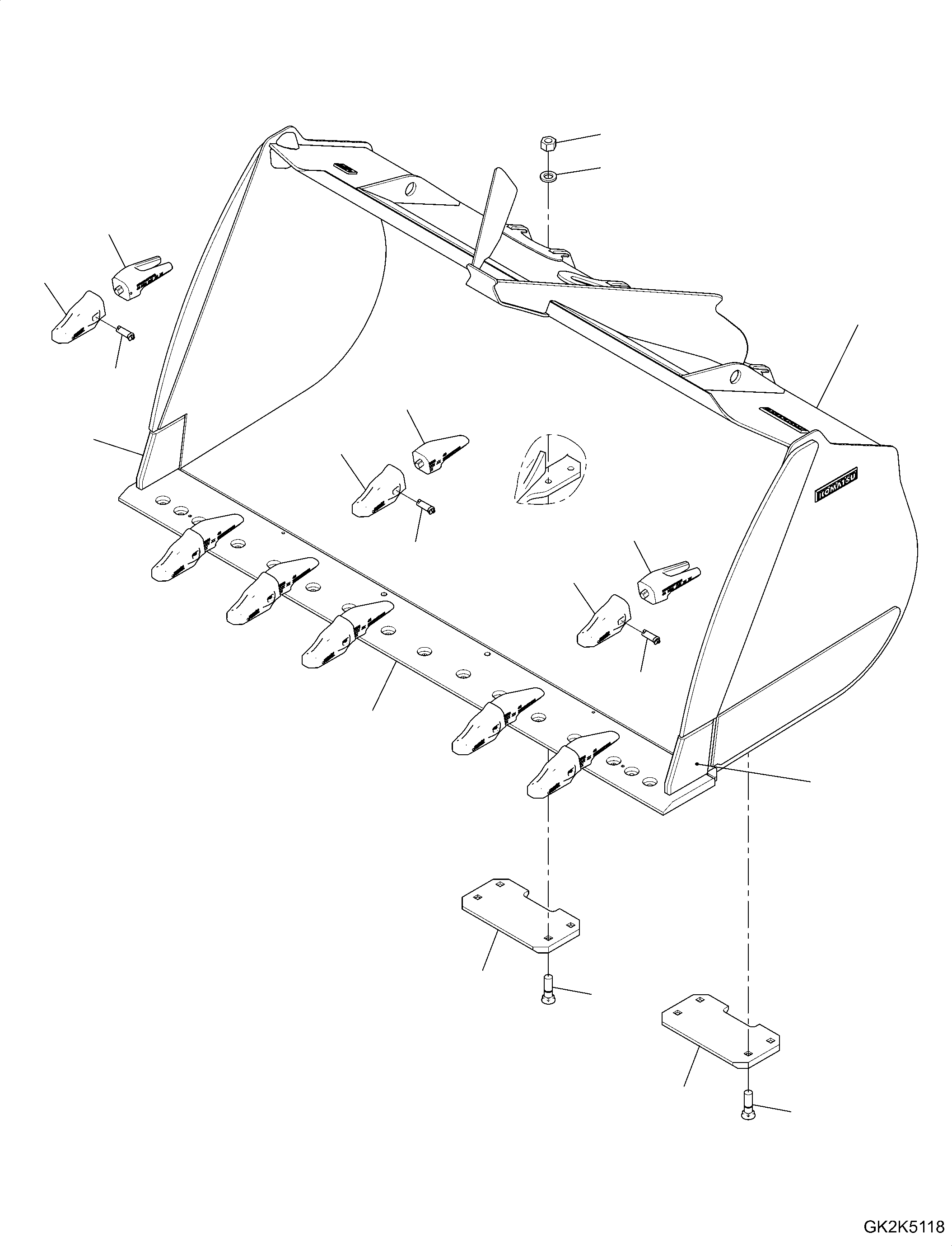Bucket Assembly 421-79-H2591 KOMATSU