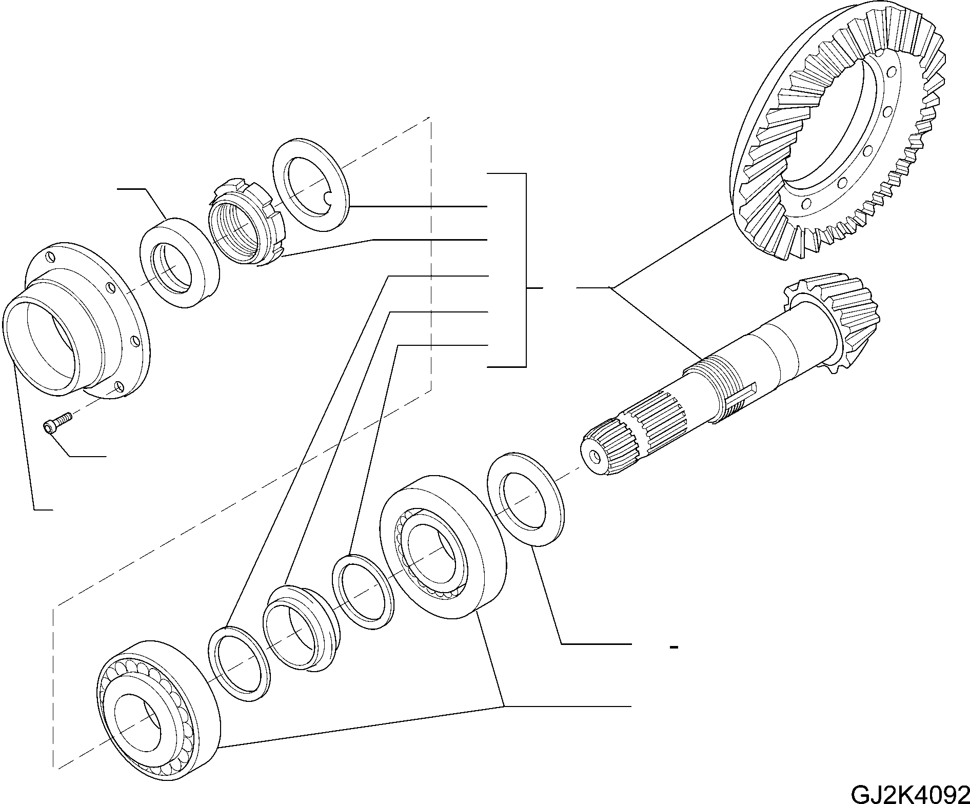 Rear Axle (42T-23-21110) KOMATSU