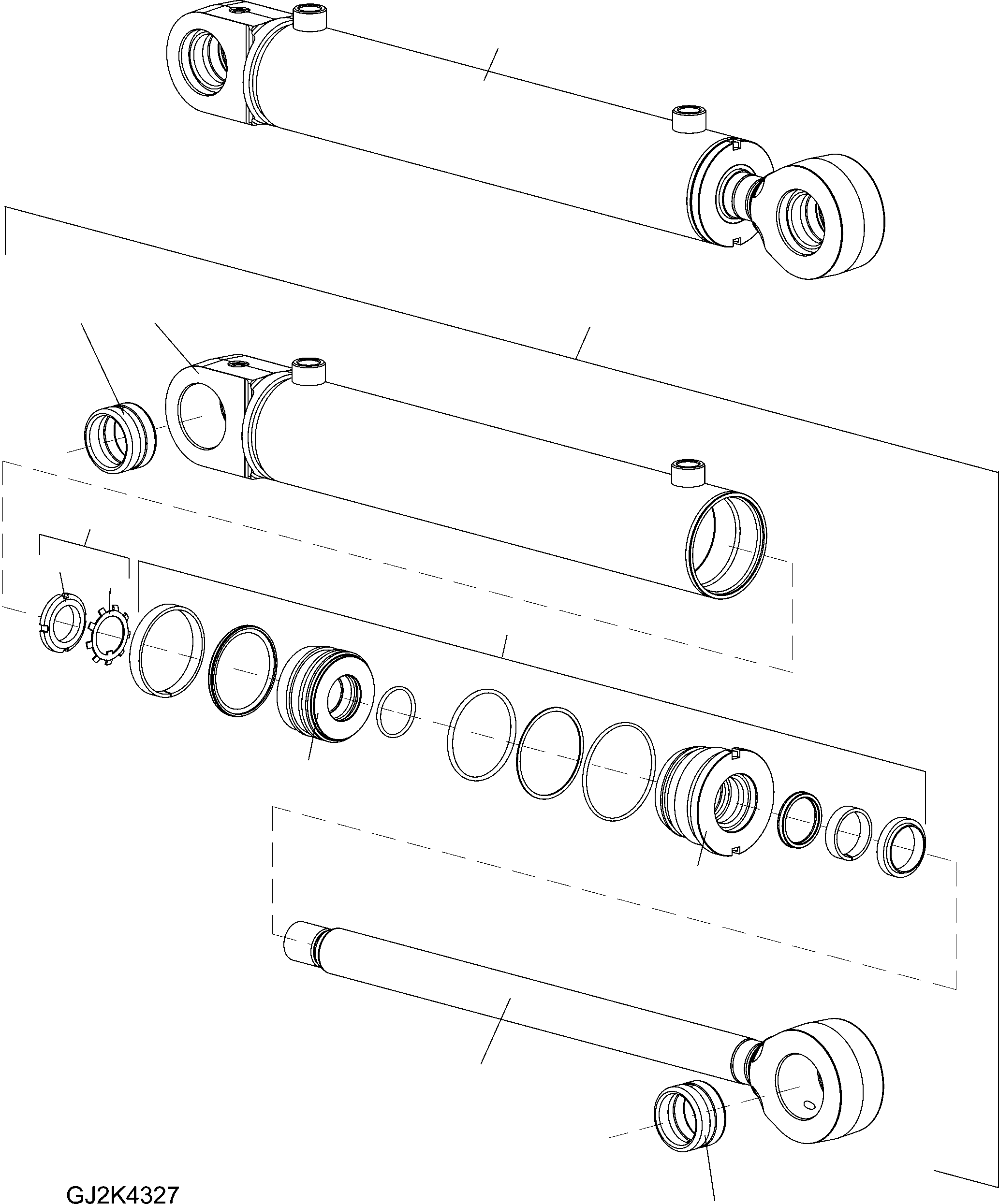 STEERING CYLINDER 42T-63-21020 KOMATSU