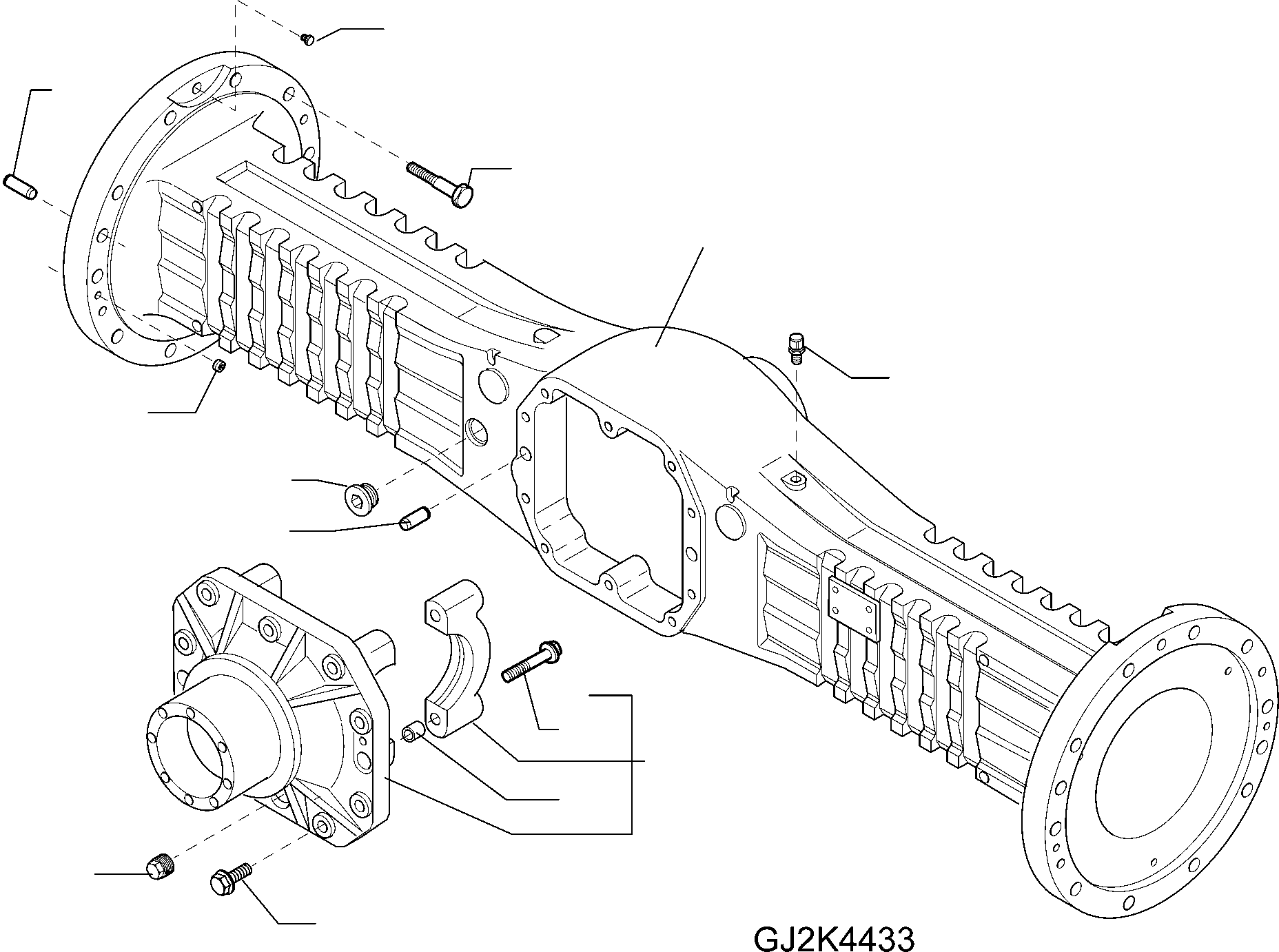 Front Axle 42W-22-21301 KOMATSU