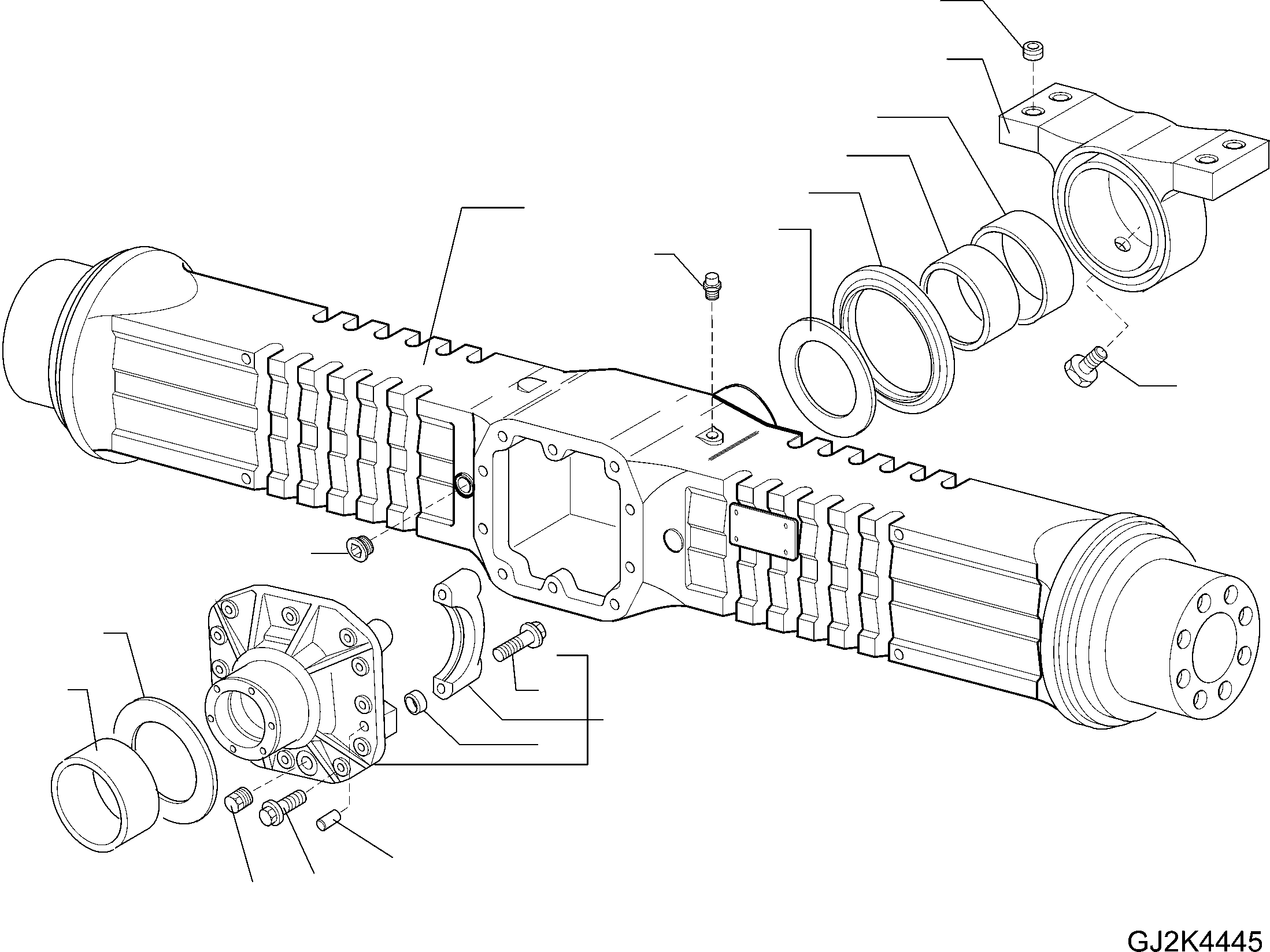 REAR AXLE 42W-23-21310 KOMATSU