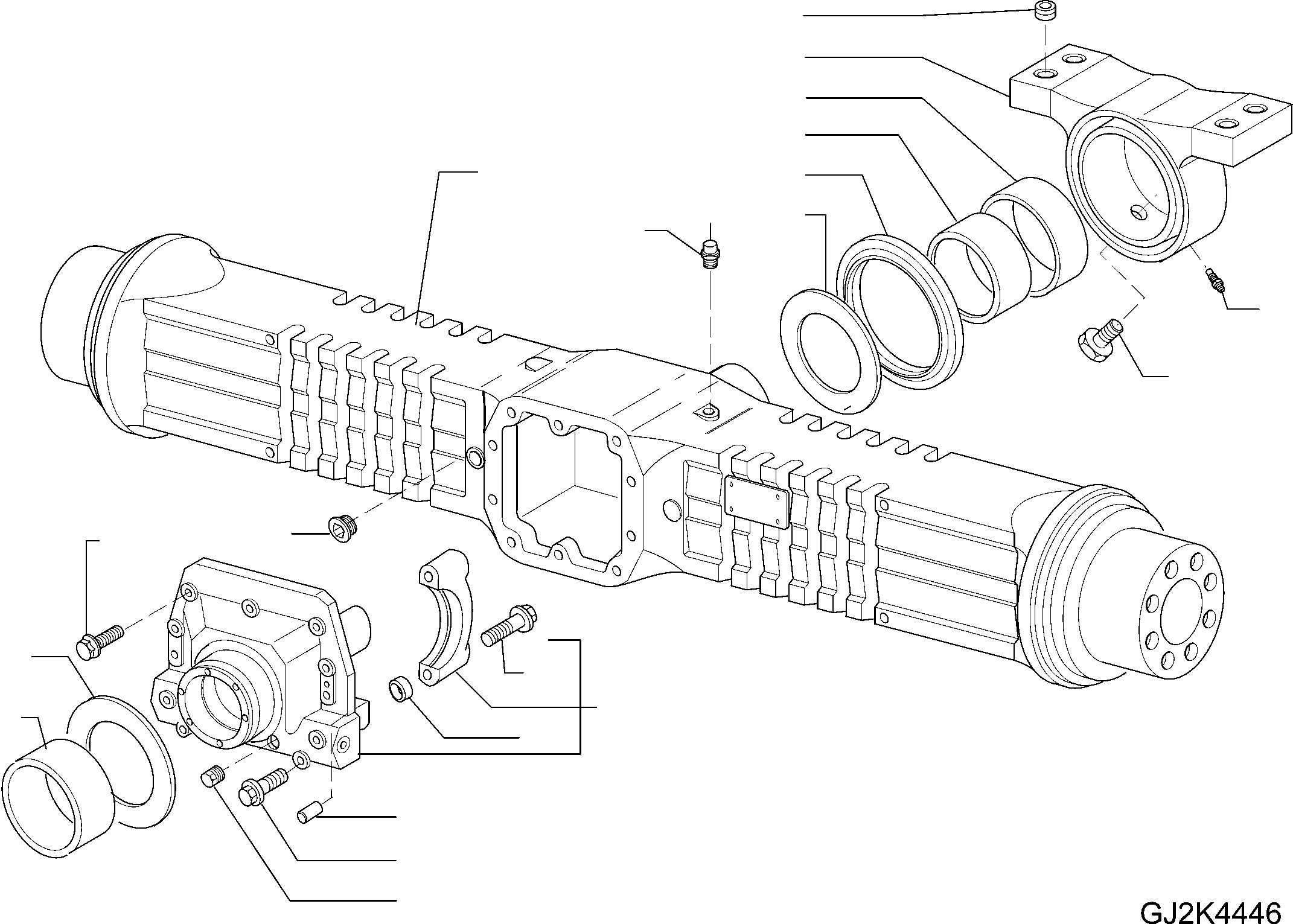 REAR AXLE 42W-23-21420 KOMATSU