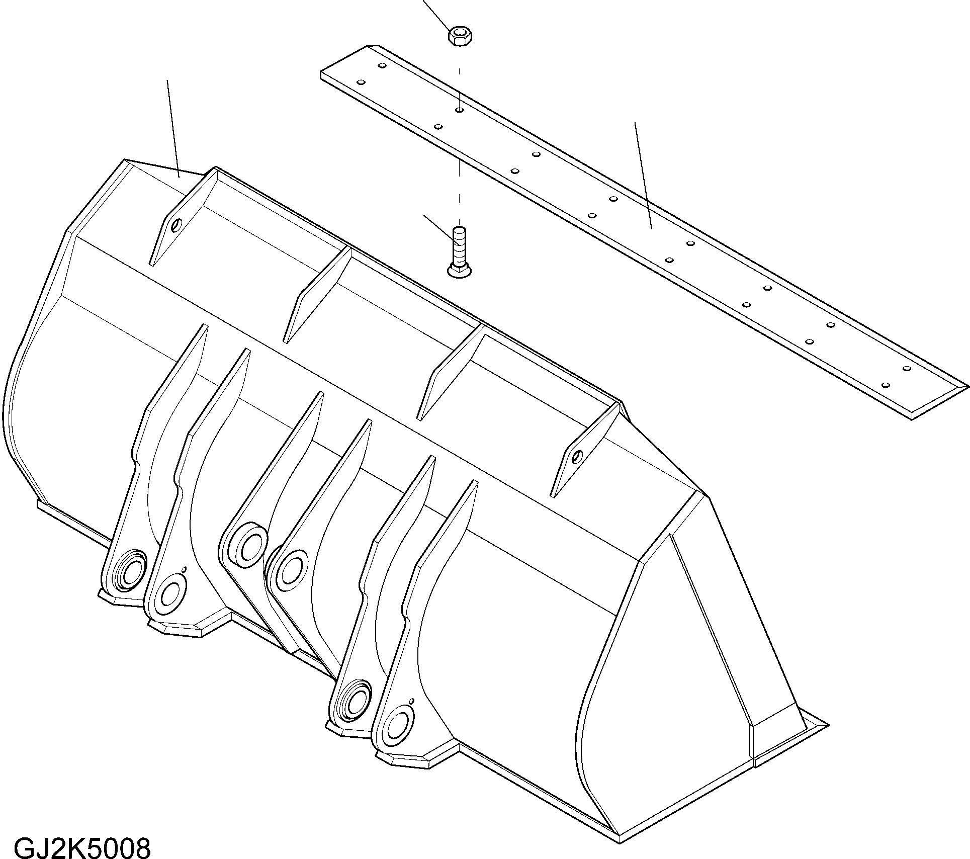 Болт 421-70-H2C50 KOMATSU
