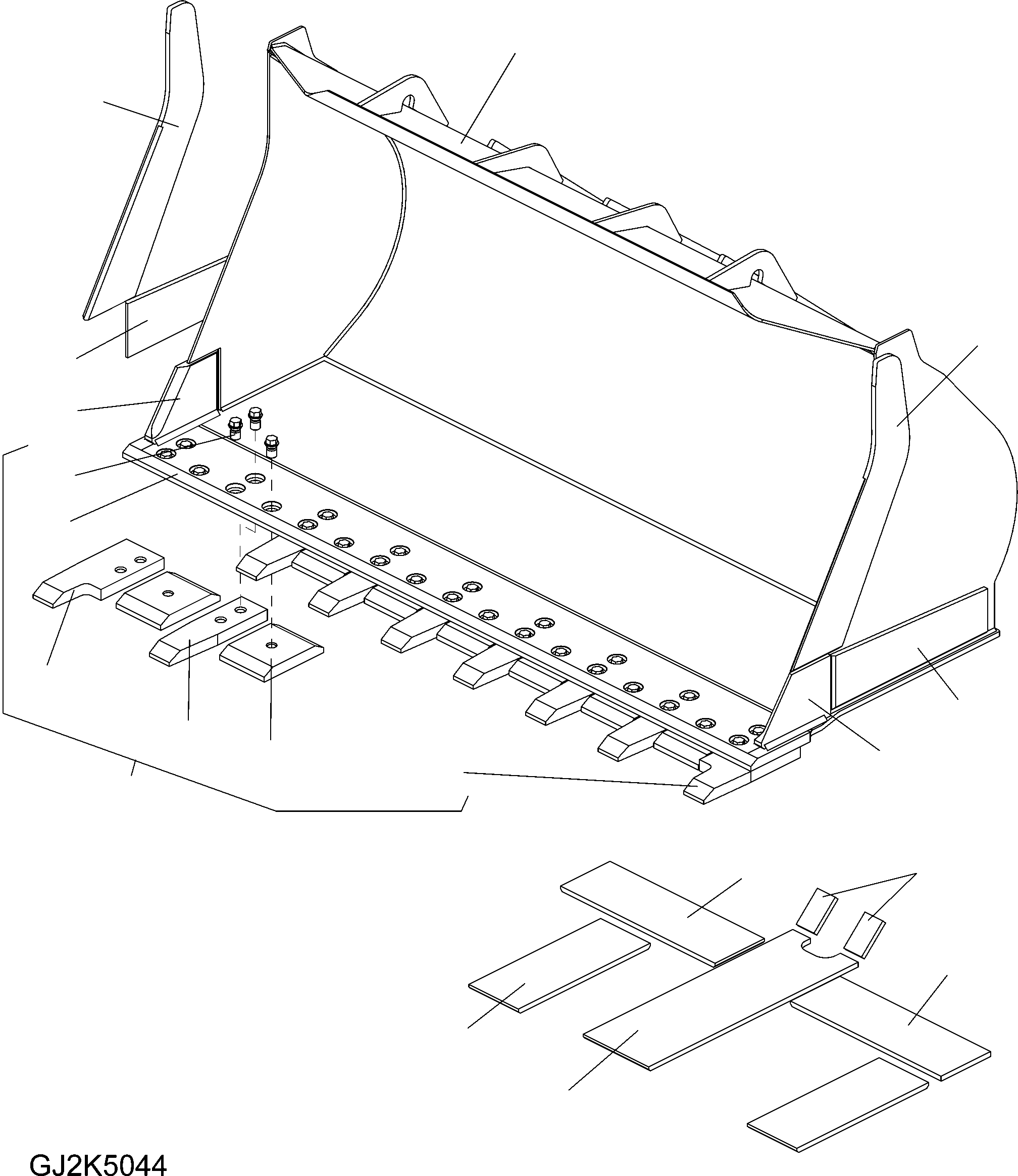 PLATE, RHS 421-75-H2D10 KOMATSU