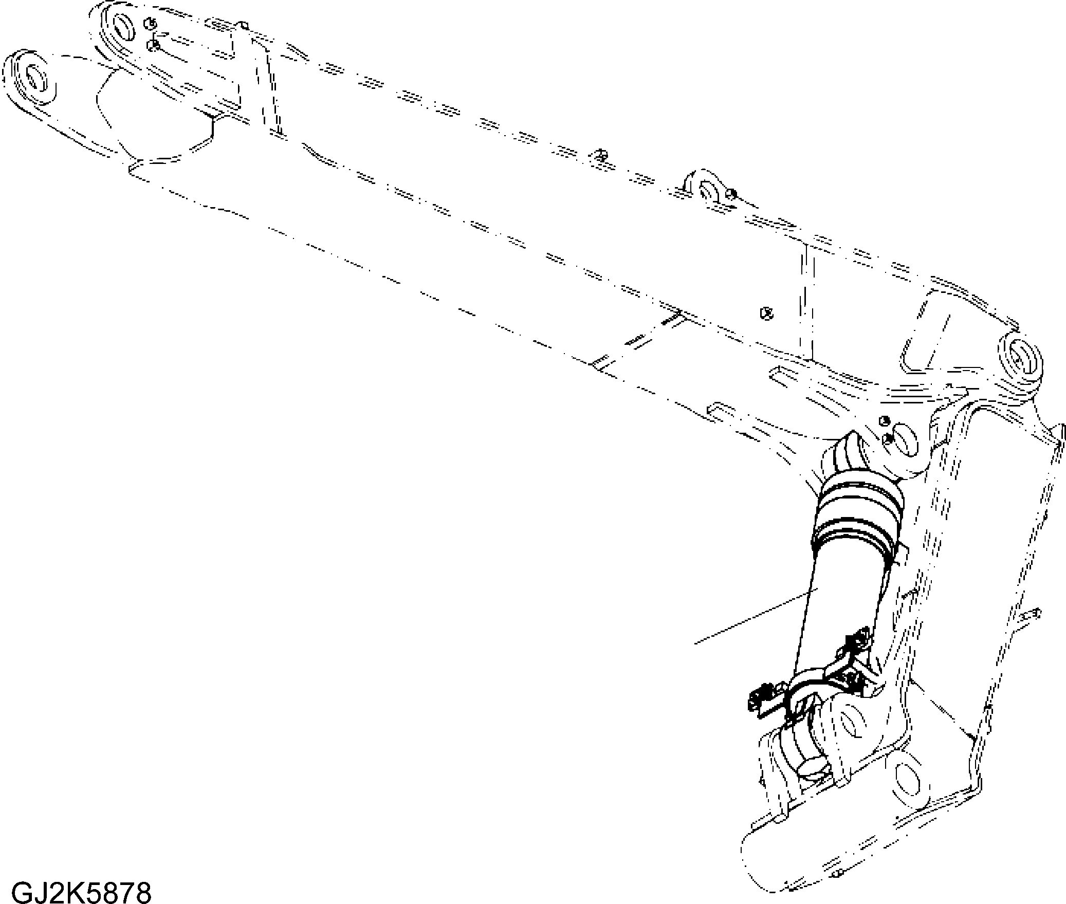 Цилиндр в сборе (707-01-XS070) KOMATSU
