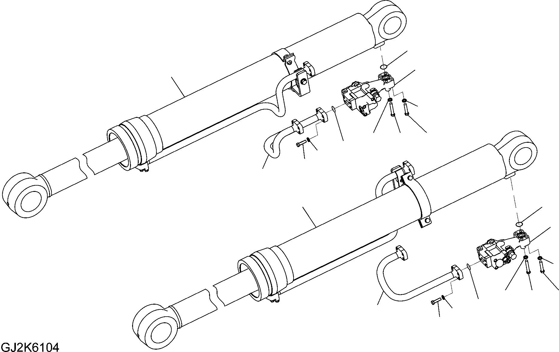 Cylinder Assembly, Boom, L.H. (707-01-XS320) KOMATSU