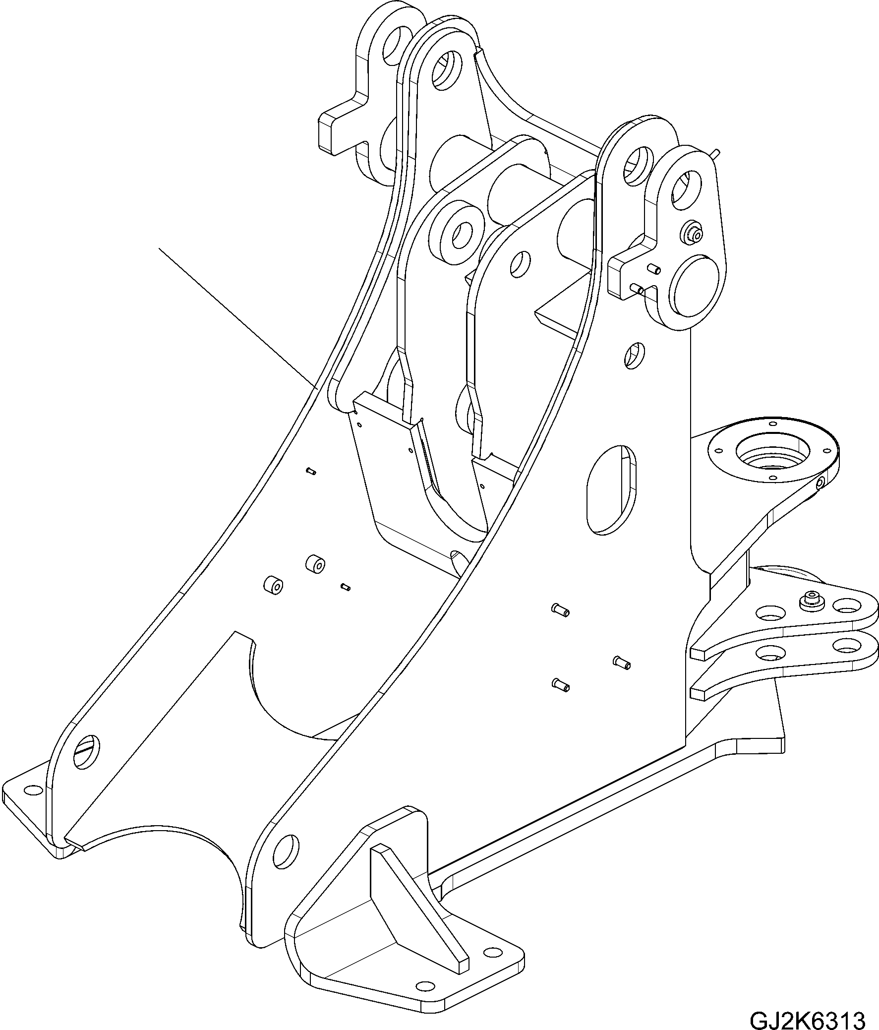 Front Frame 42T-46-21053 KOMATSU