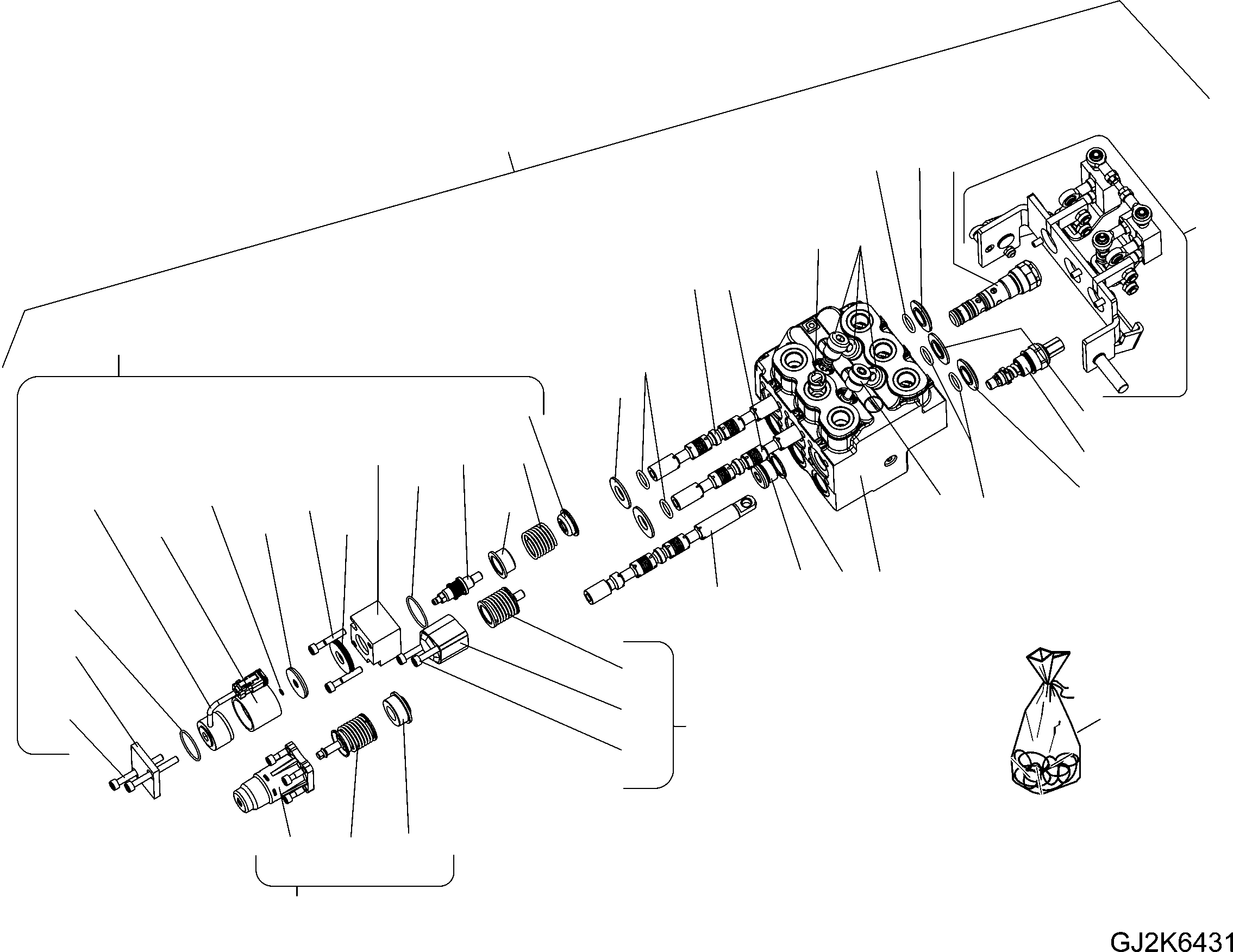 Main Valve 42T-64-23111 KOMATSU