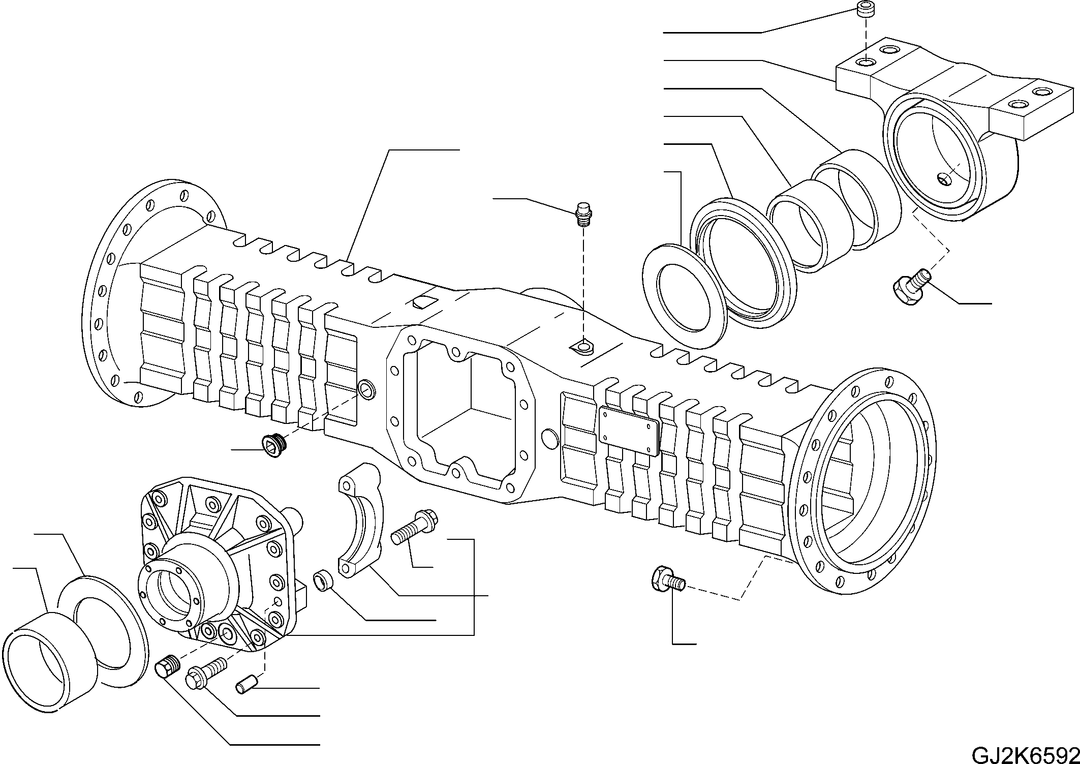 AXLE HOUSING 42T-23-H0P20 KOMATSU