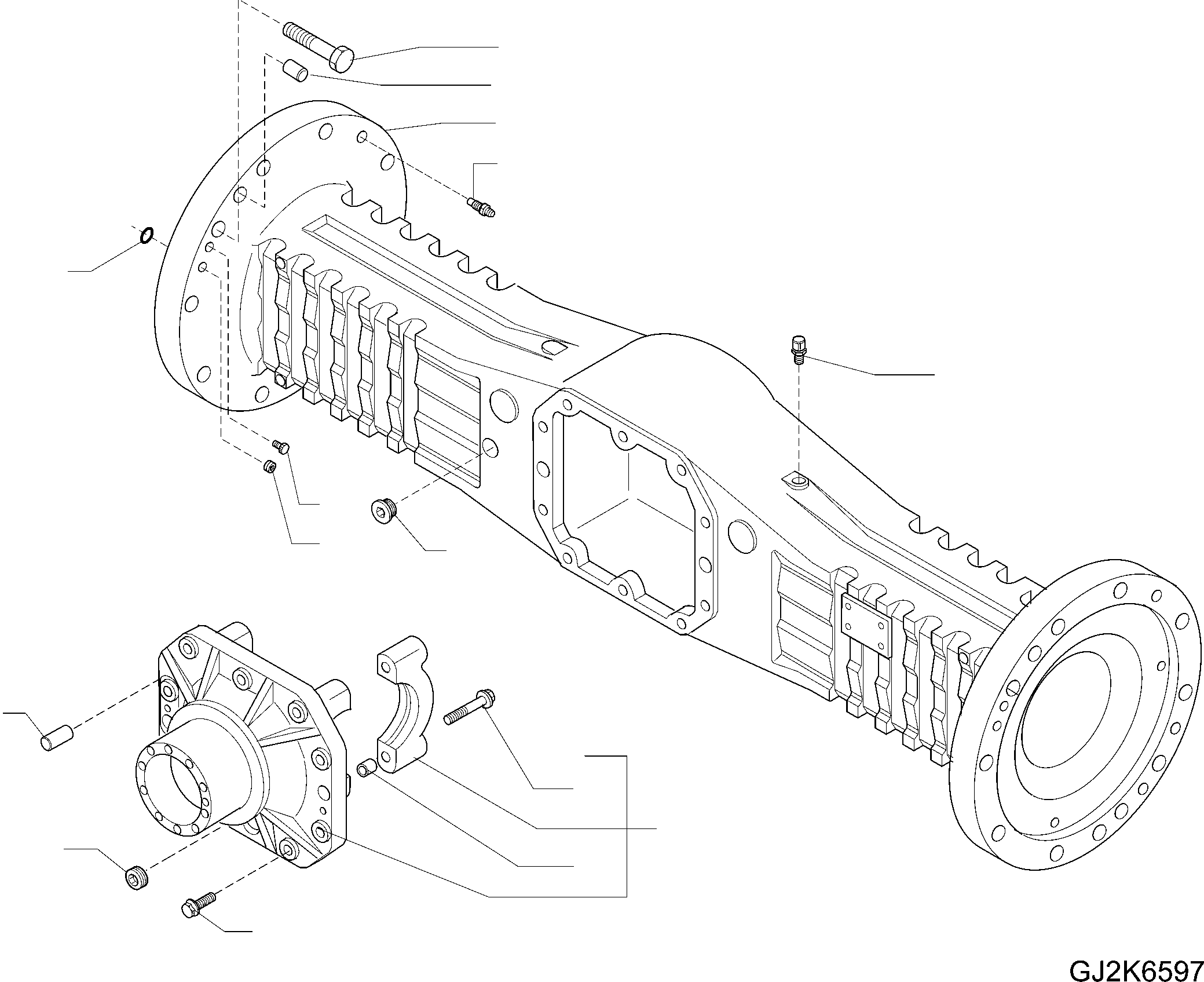 Front Axle 42U-22-31001 KOMATSU