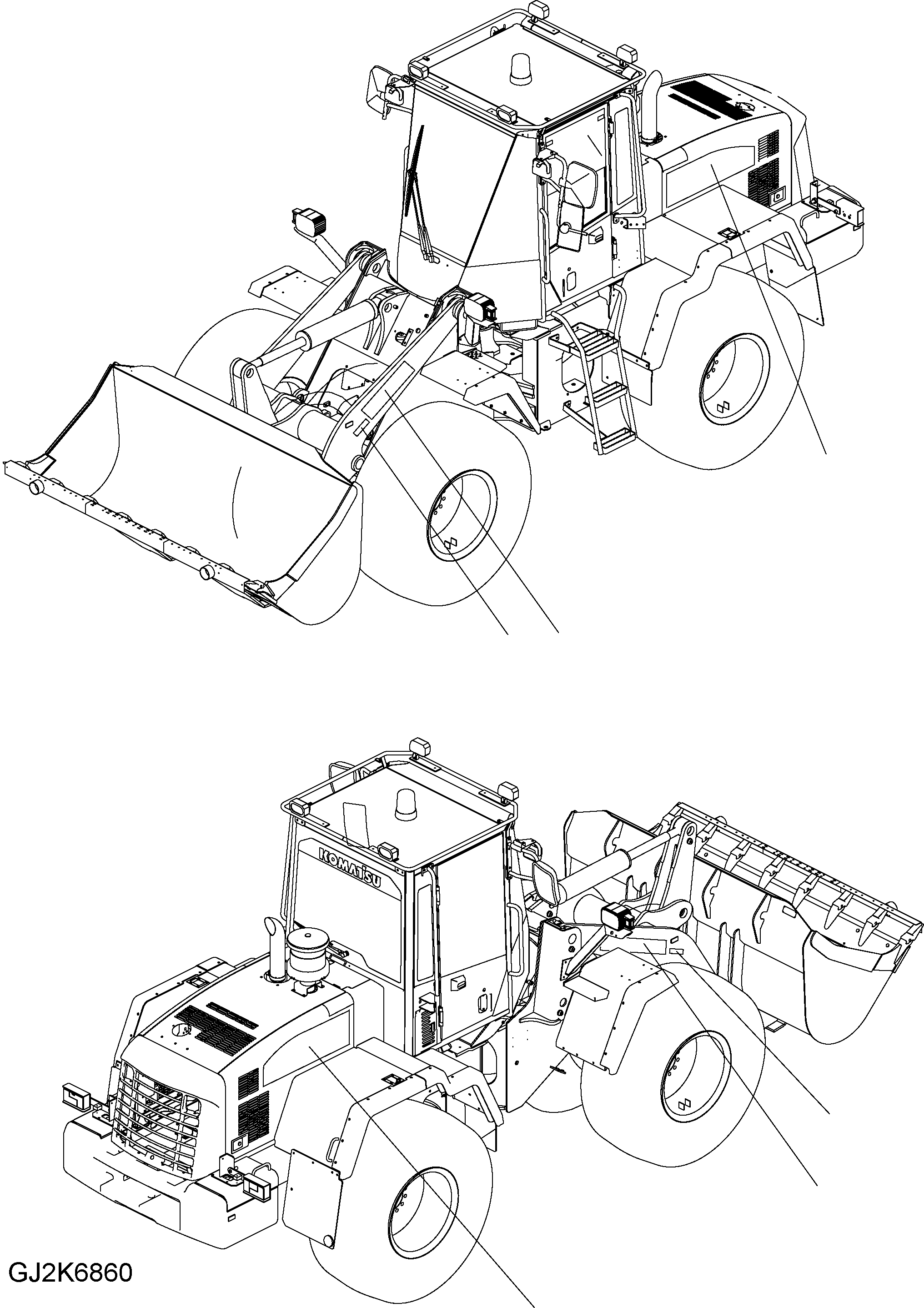 Decal, Highlift 417-93-H1340 KOMATSU
