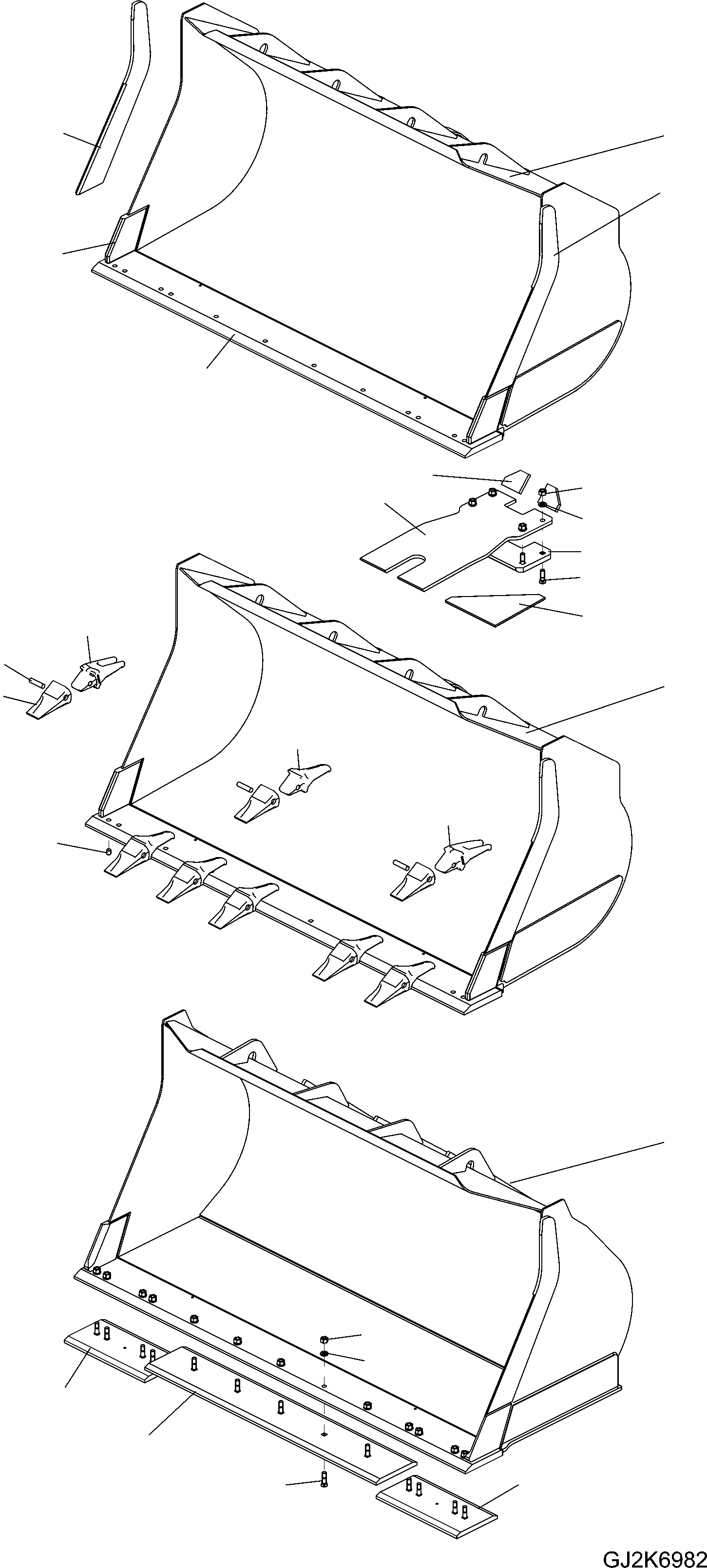 Skid, Rear, Welded 421-73-H2A10 KOMATSU