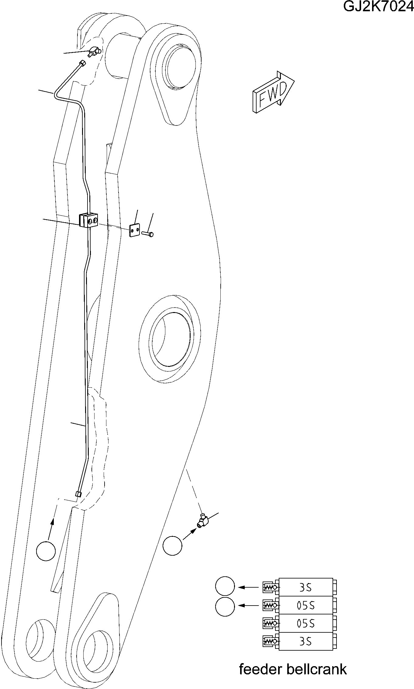 Lubrication Pipe 421-S95-H901 KOMATSU