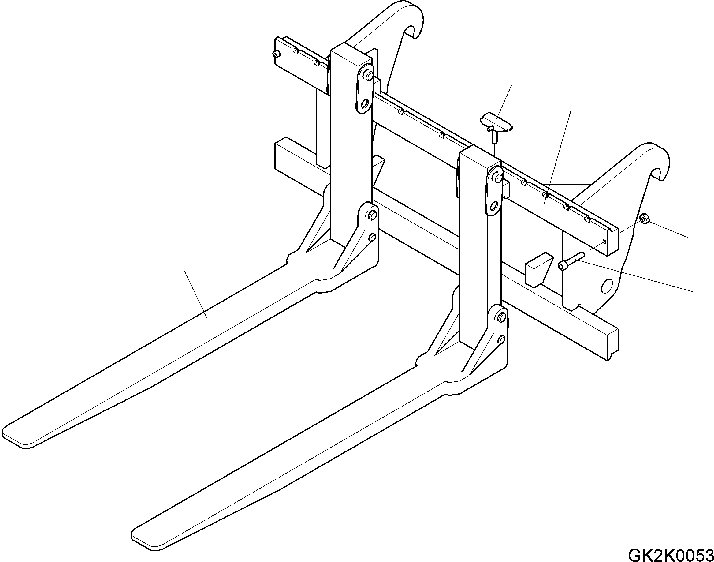 Fork Lift Assembly 42T-70-32301 KOMATSU