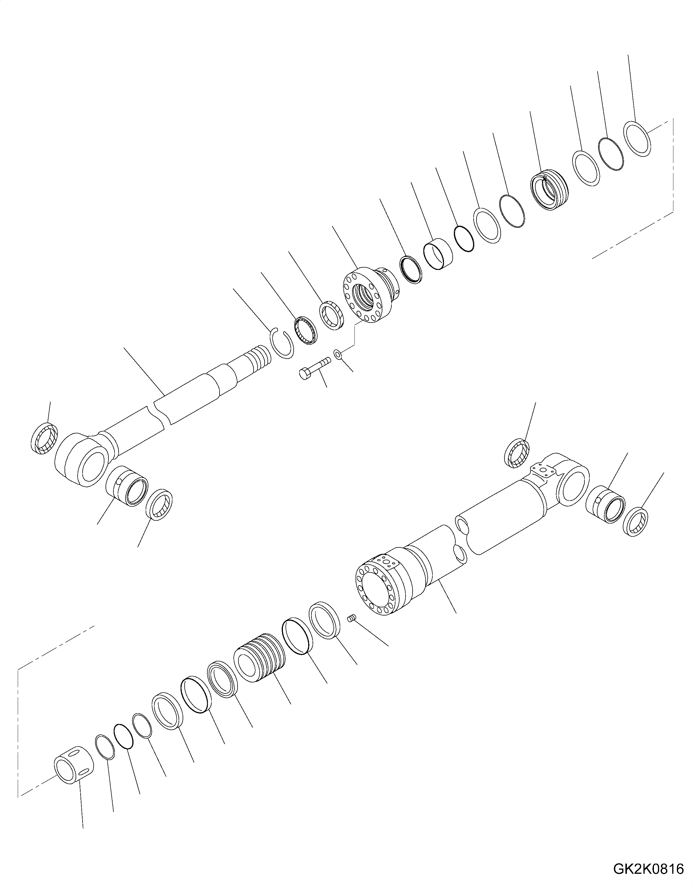Cylinder Assembly, Boom Lift 707-E1-00800 KOMATSU