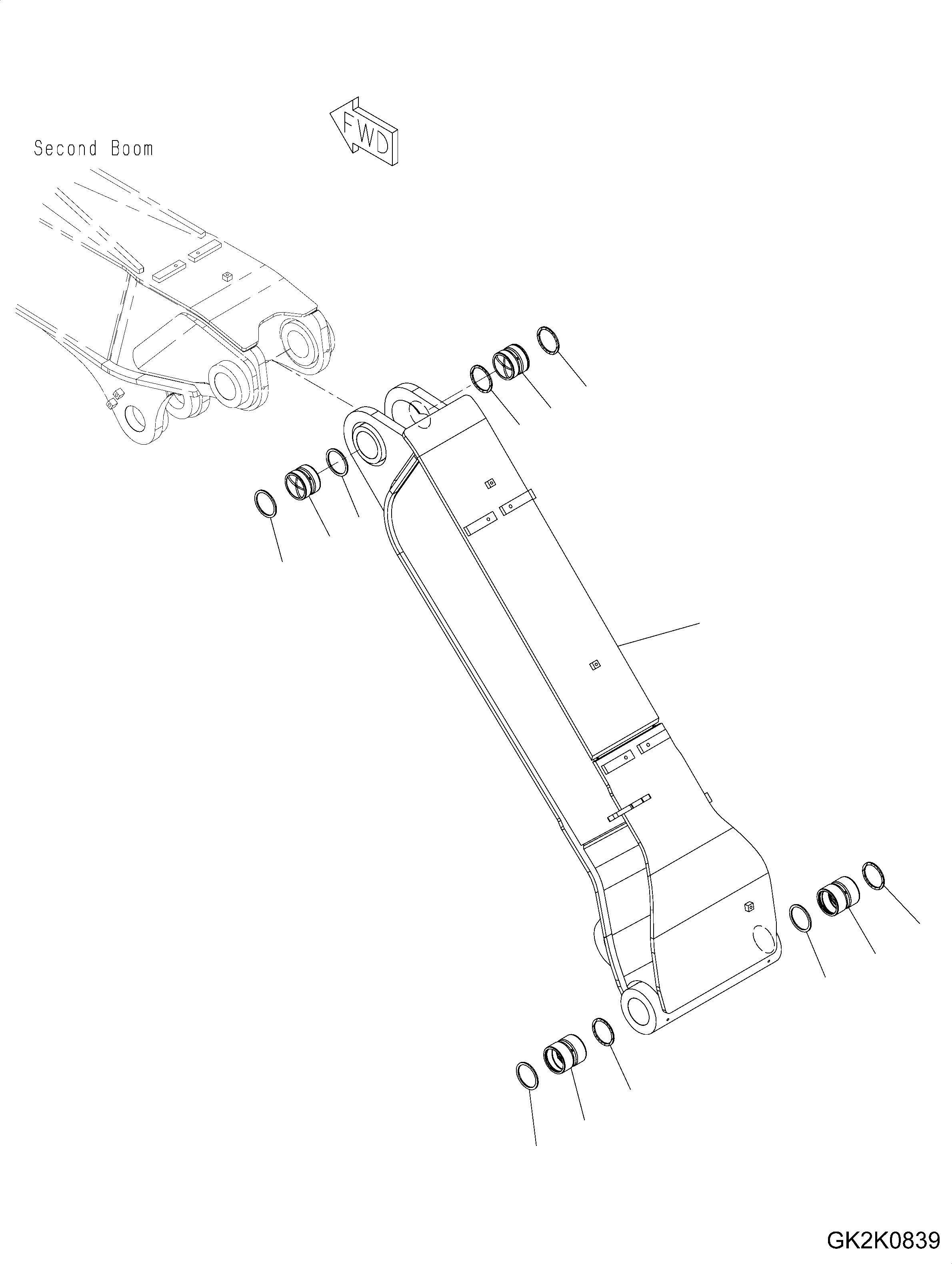 Стрела 20G-70-43111 KOMATSU