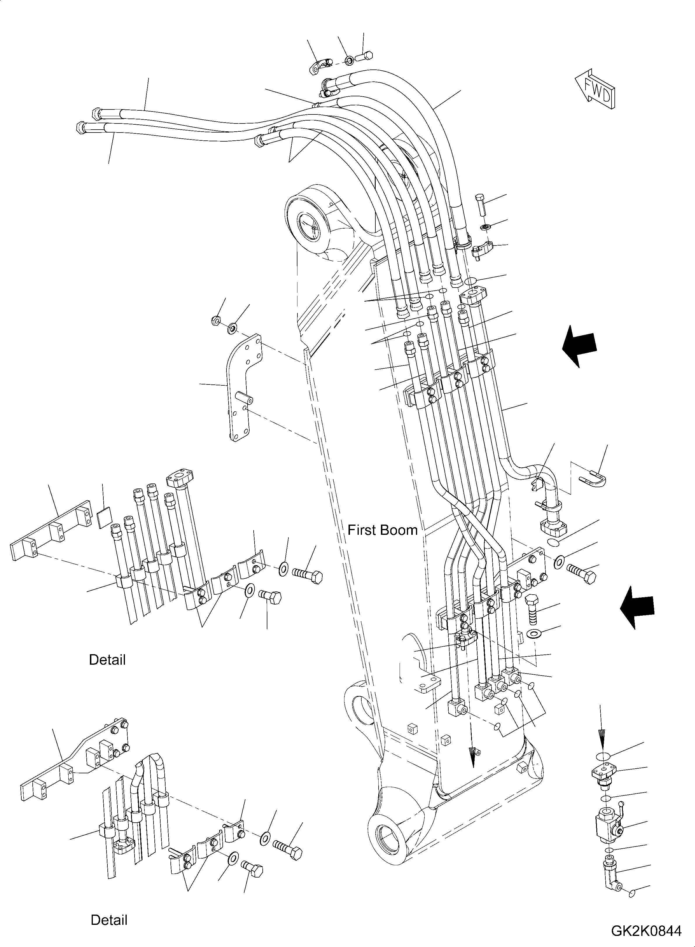 Шланг фланцевого типа 07099-01009 KOMATSU