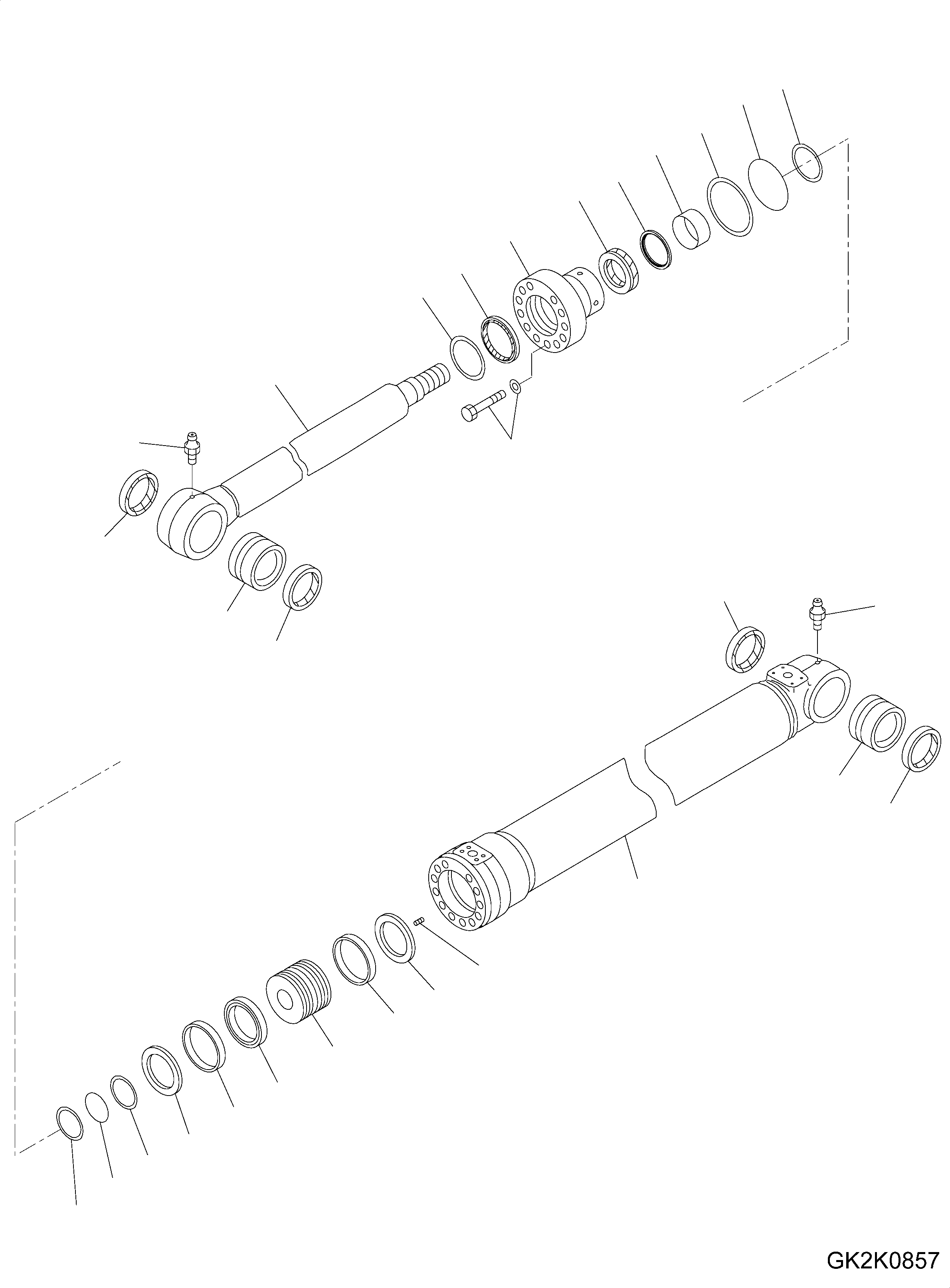 Cylinder Assembly, Boom Adjust 707-E1-00820 KOMATSU
