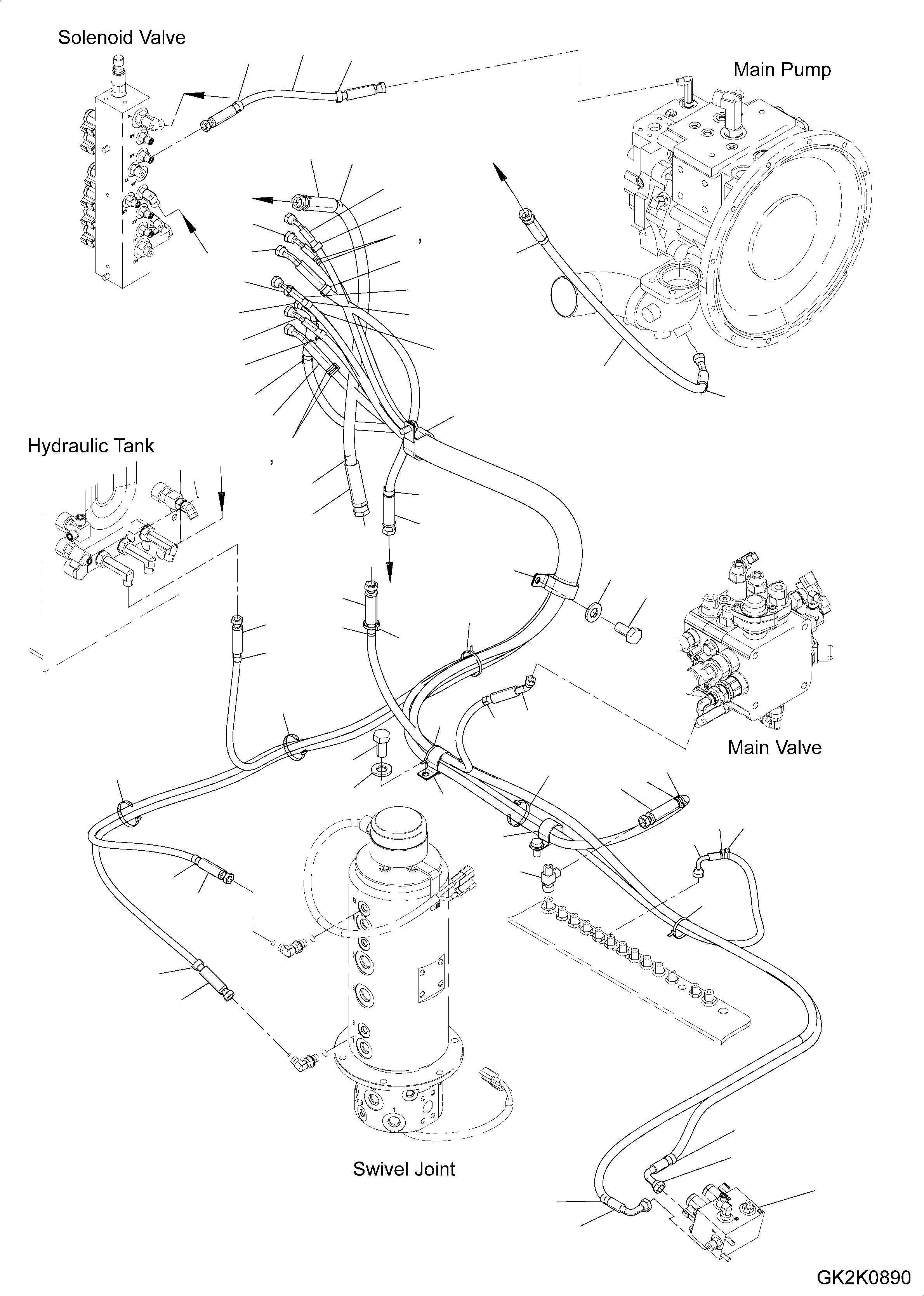 Шланг 20G-62-41220 KOMATSU
