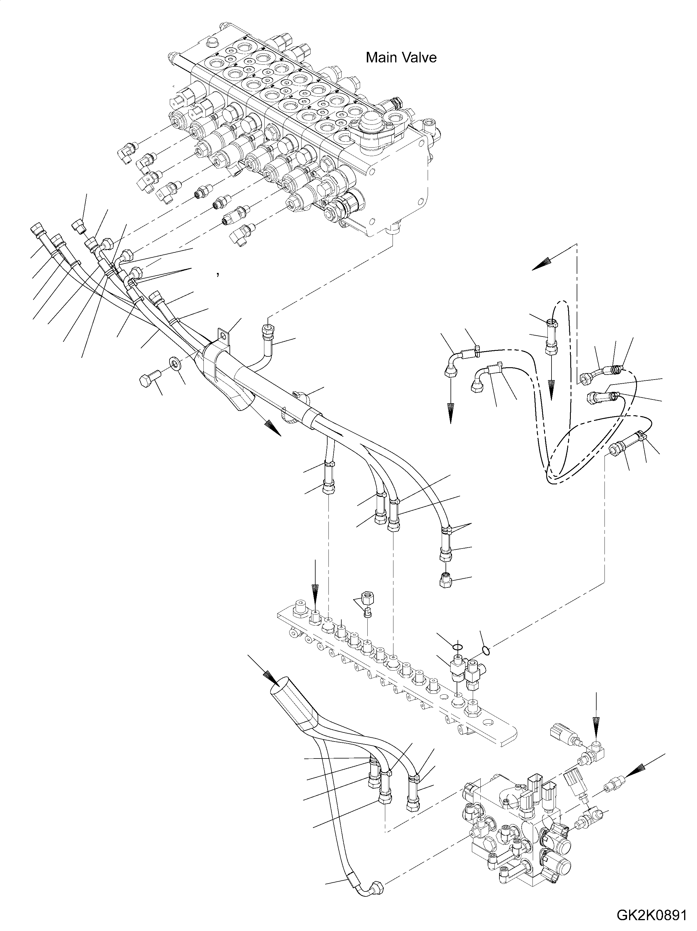 Шланг в сборе 20G-62-41850 KOMATSU