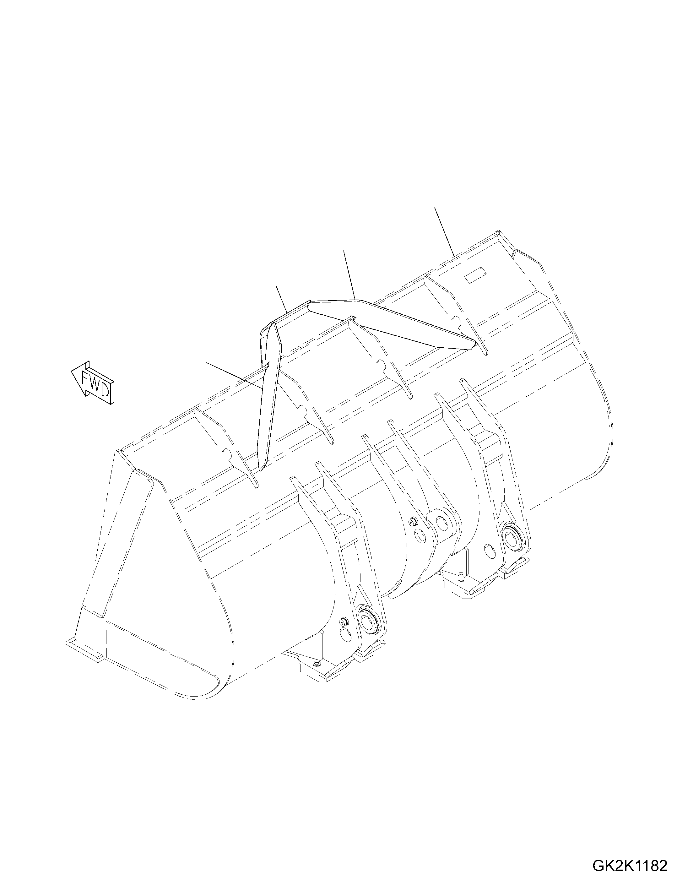 Пластина сварная 419-75-H2A70 KOMATSU