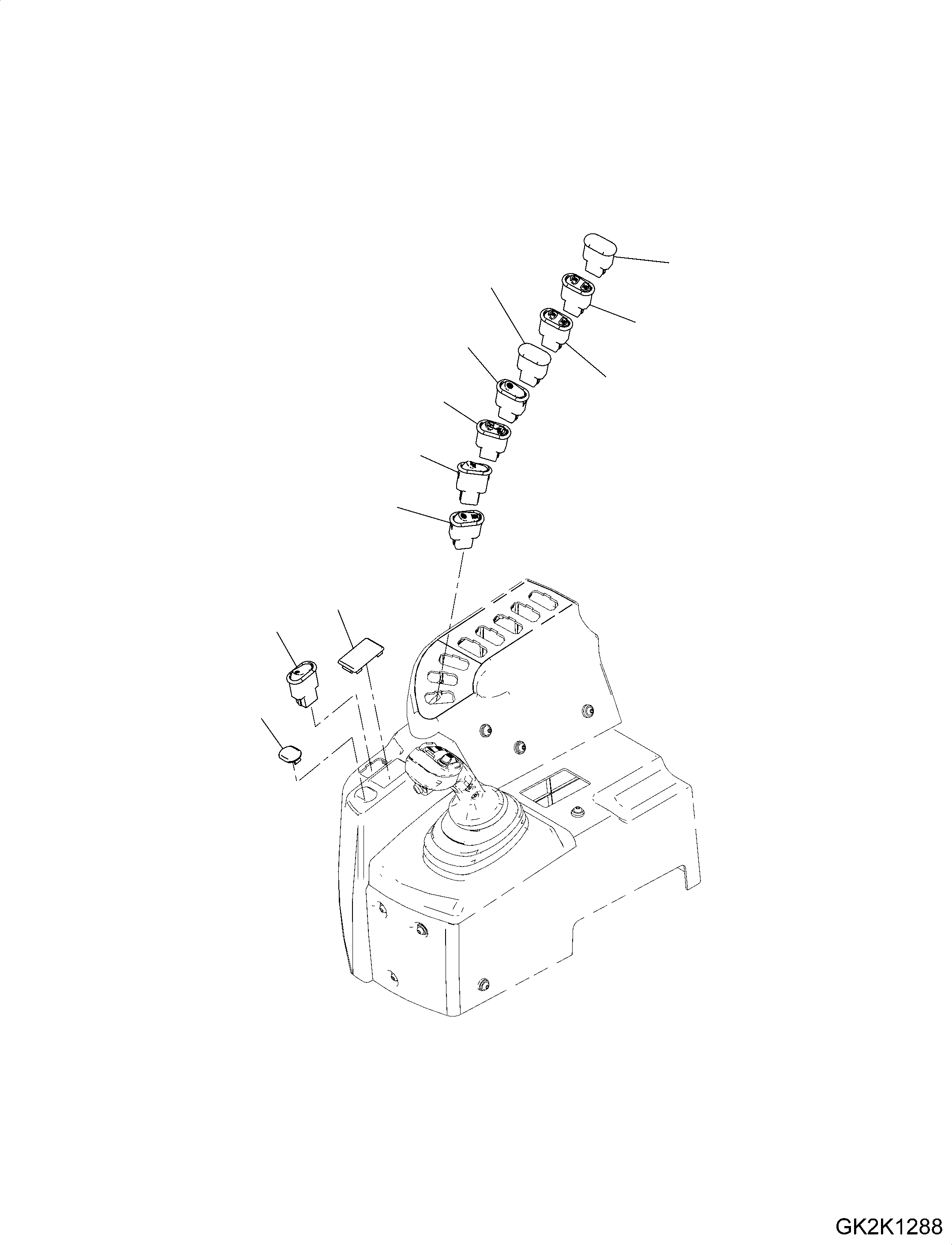 Switch, Work Equipment Lock 423-06-55820 KOMATSU
