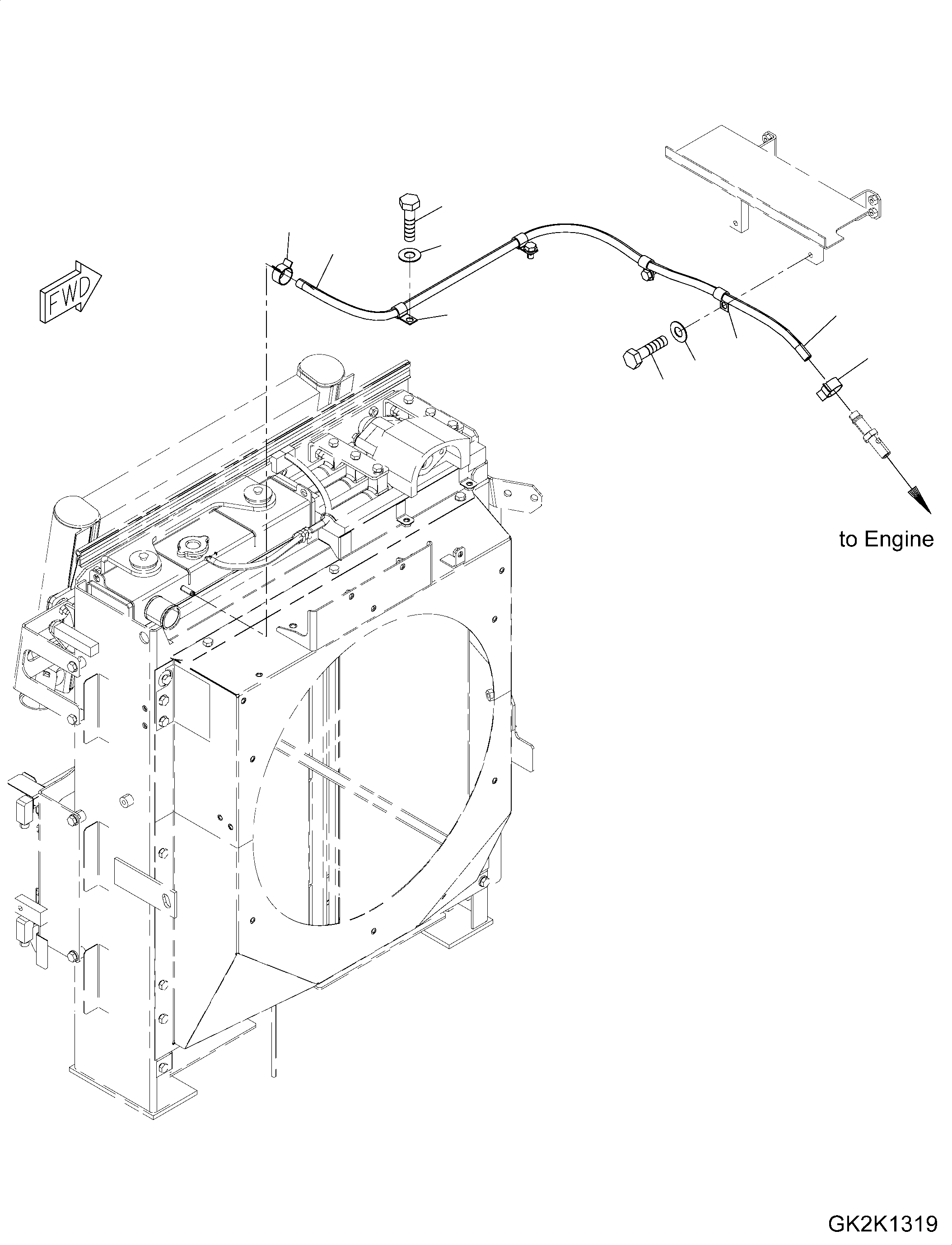 Шланг 20J-03-5161A KOMATSU