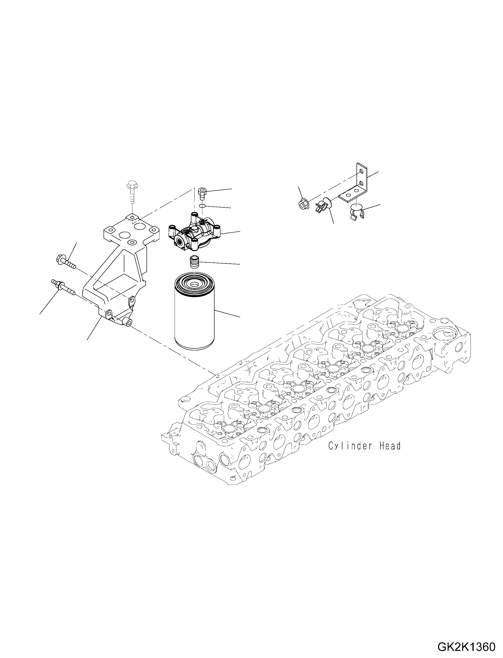 Support, Filter CU4941752 KOMATSU