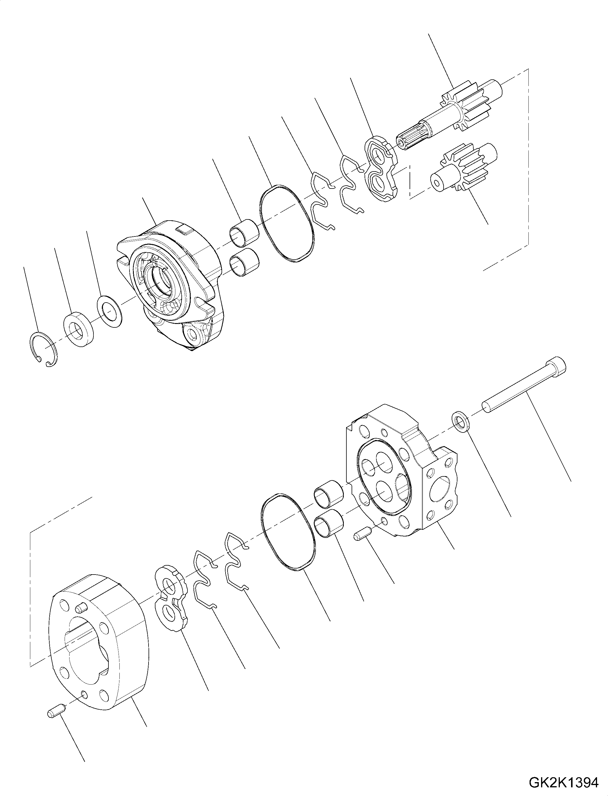 Gear Pump Assembly 705-22-28360 KOMATSU